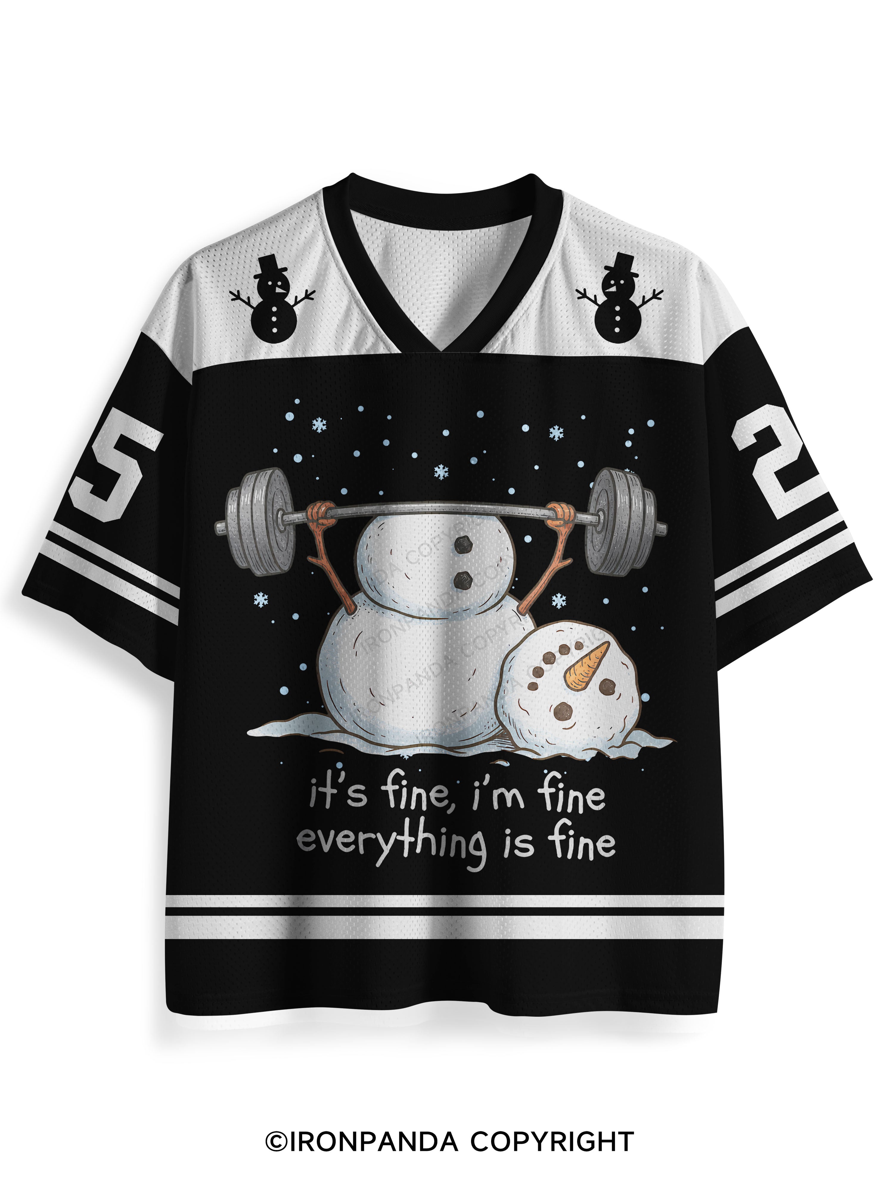 IT'S FINE, I'M FINE, EVERYTHING IS FINE Mesh Jersey