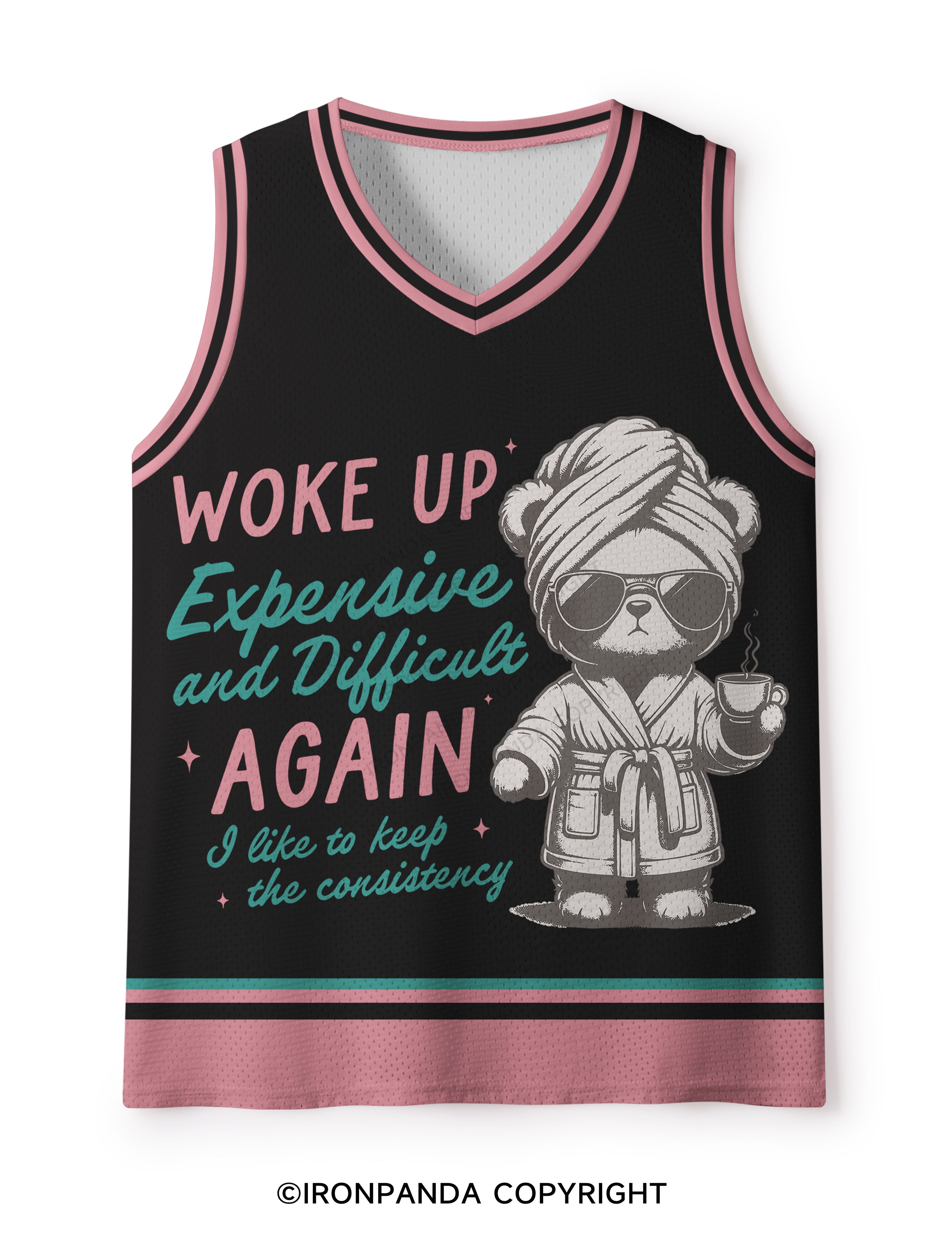 WOKE UP EXPENSIVE AND DIFFICULT AGAIN Mesh Tank Top