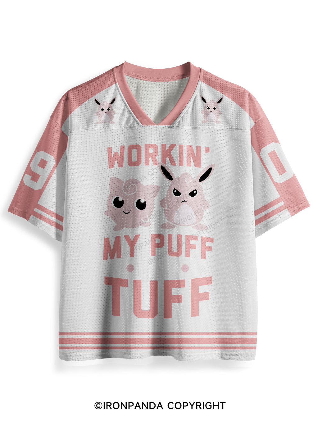 WORKIN MY PUFF INTO TUFF Tri Mesh Jersey