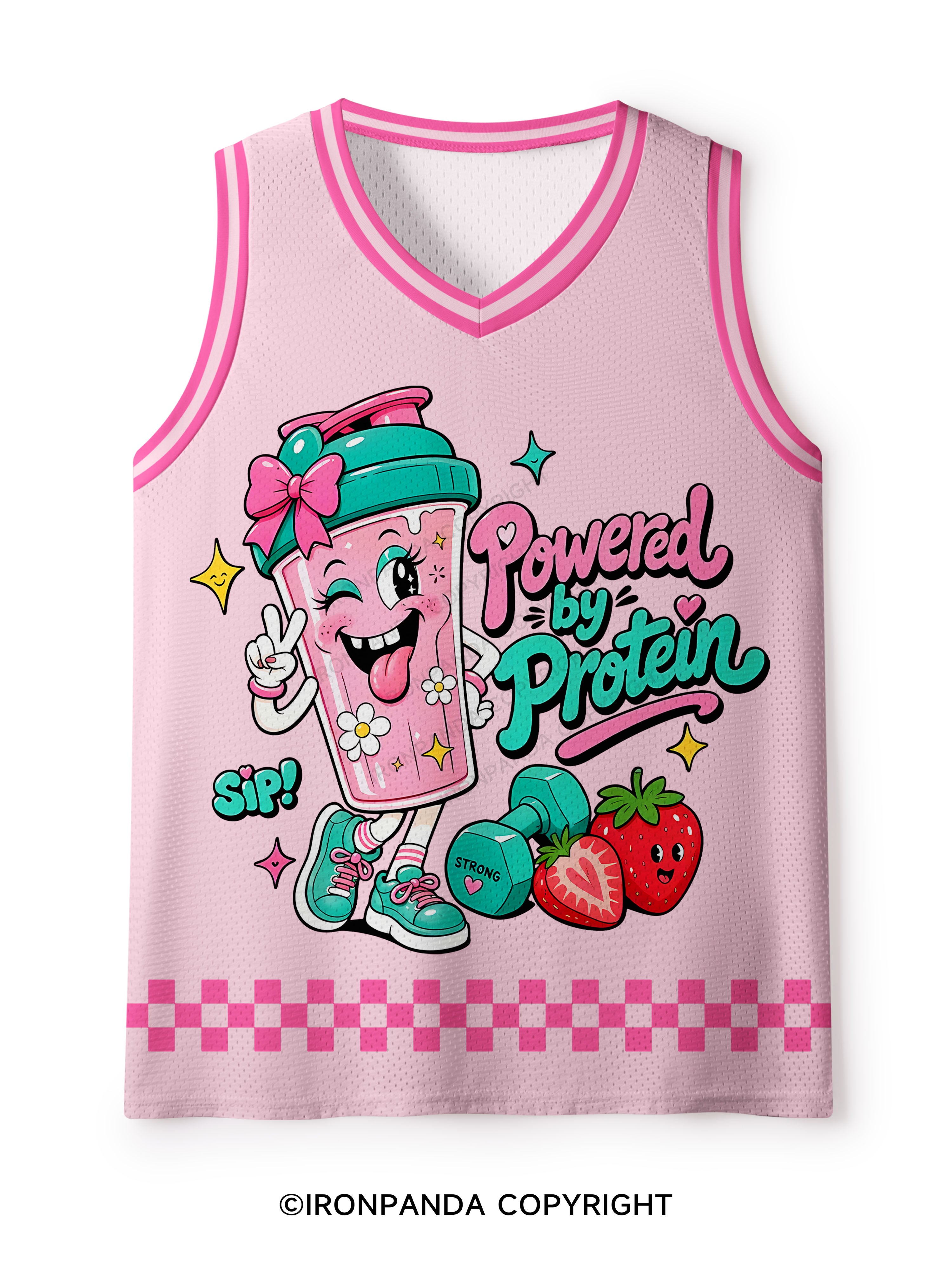 POWERED BY PROTEIN GYM Mesh Tank Top