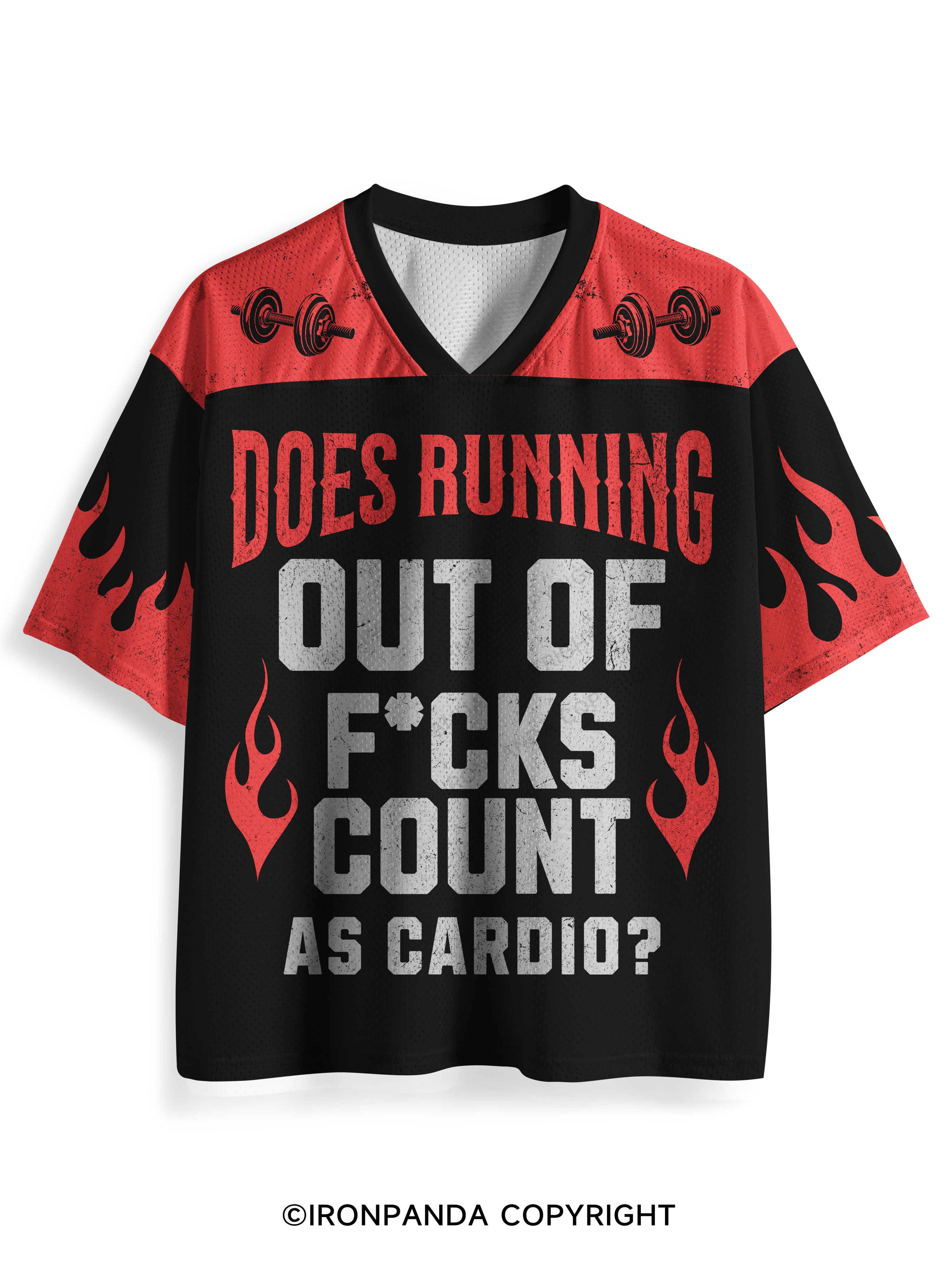 does running out fuck count as cardio Tired Mesh Jersey