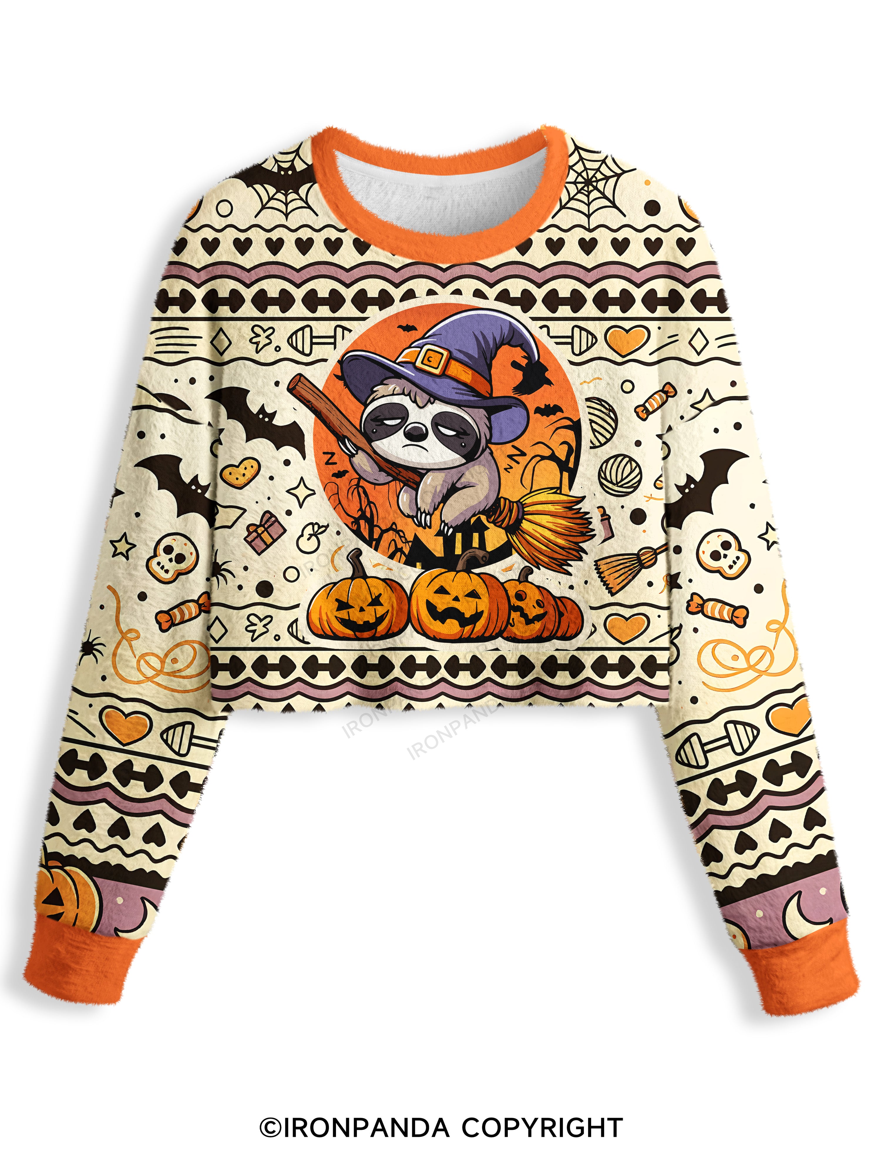 Cute But Spooky Crop Ugly Sweater