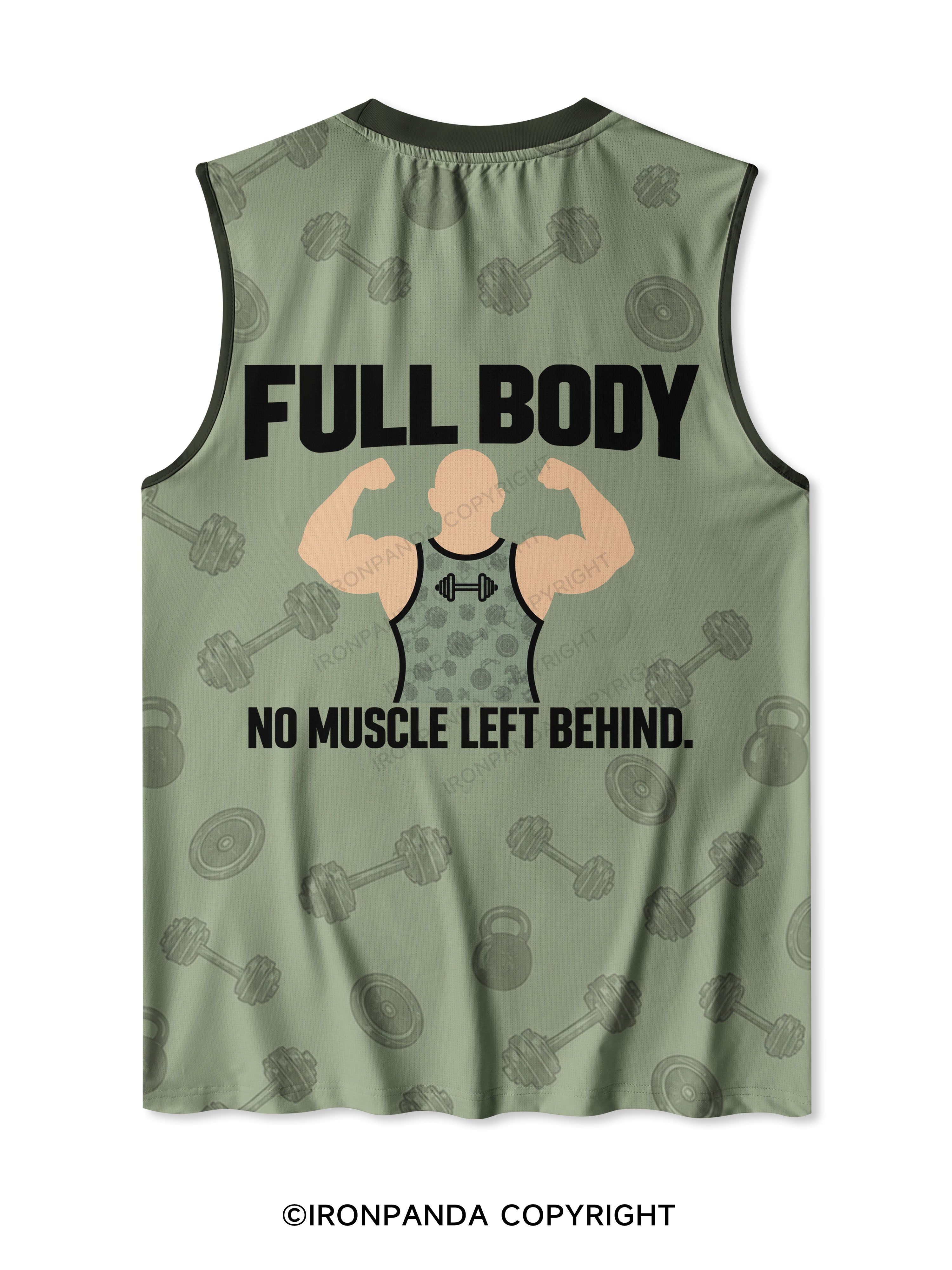 LGBTQ FULL BODY NO MUSCLE LEFT BEHIND Quick-Dry Mesh Tank
