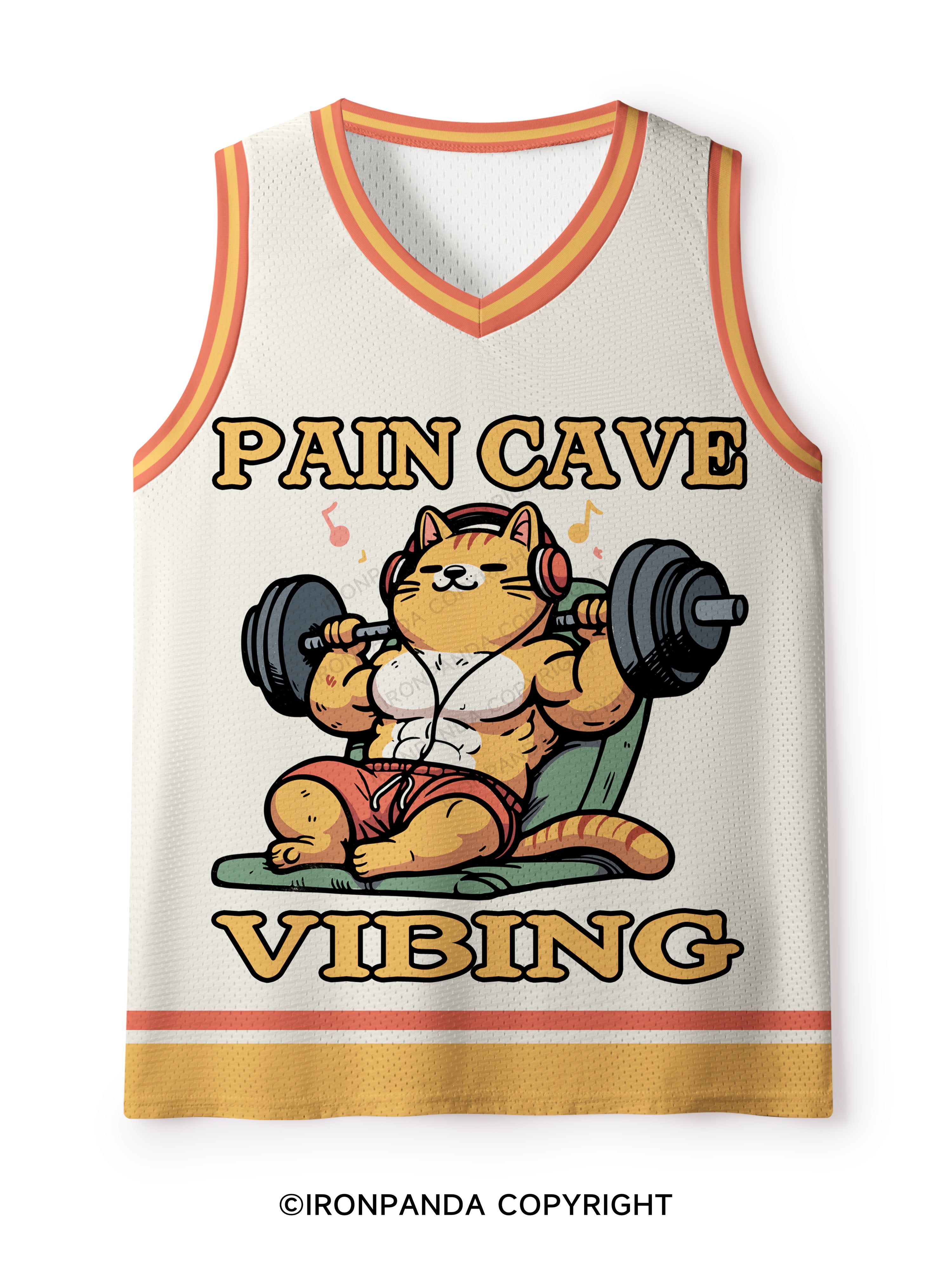 Pain cave vibing Mesh Tank Top