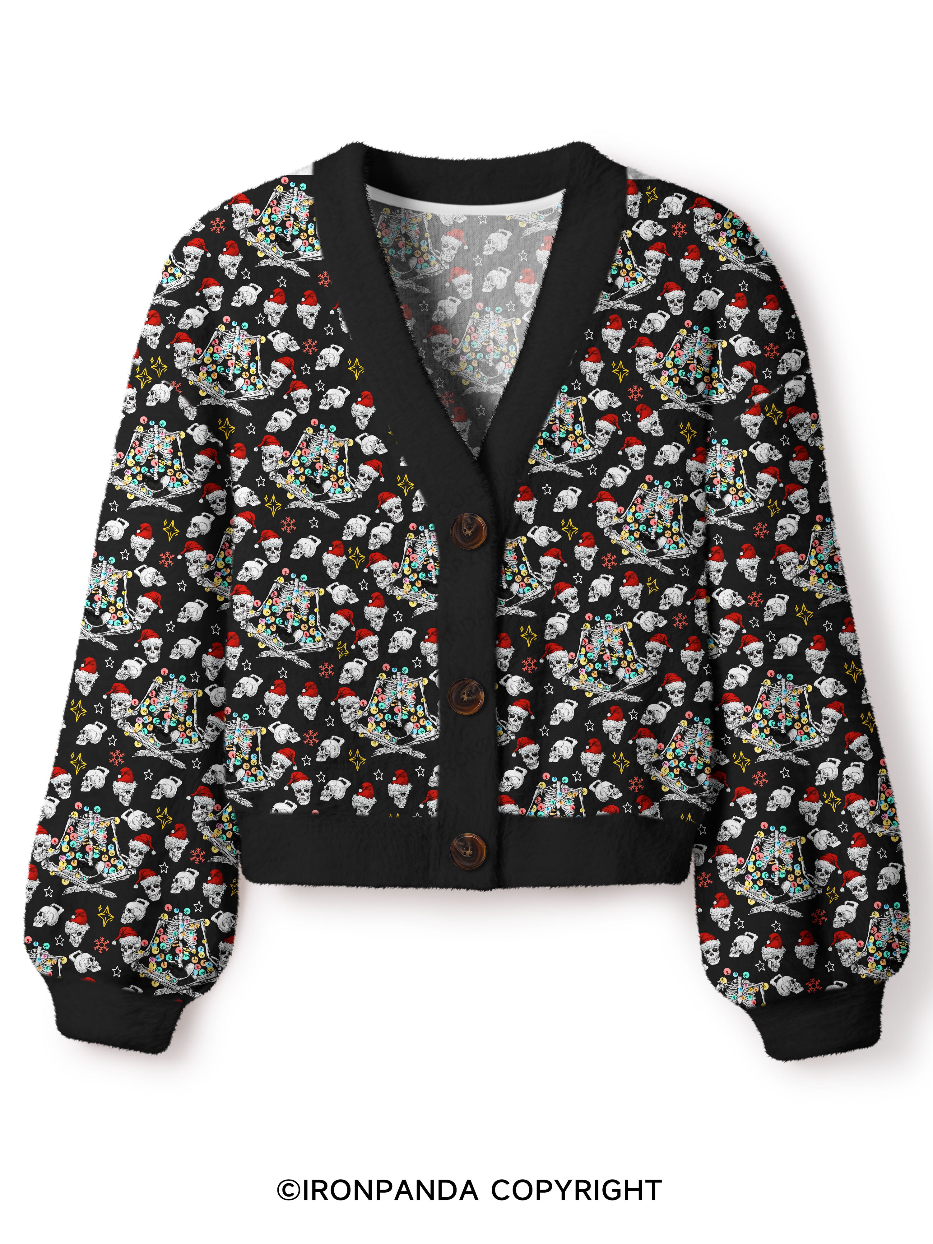 Merry Mindfulness Crop Ugly Cardigan Sweater