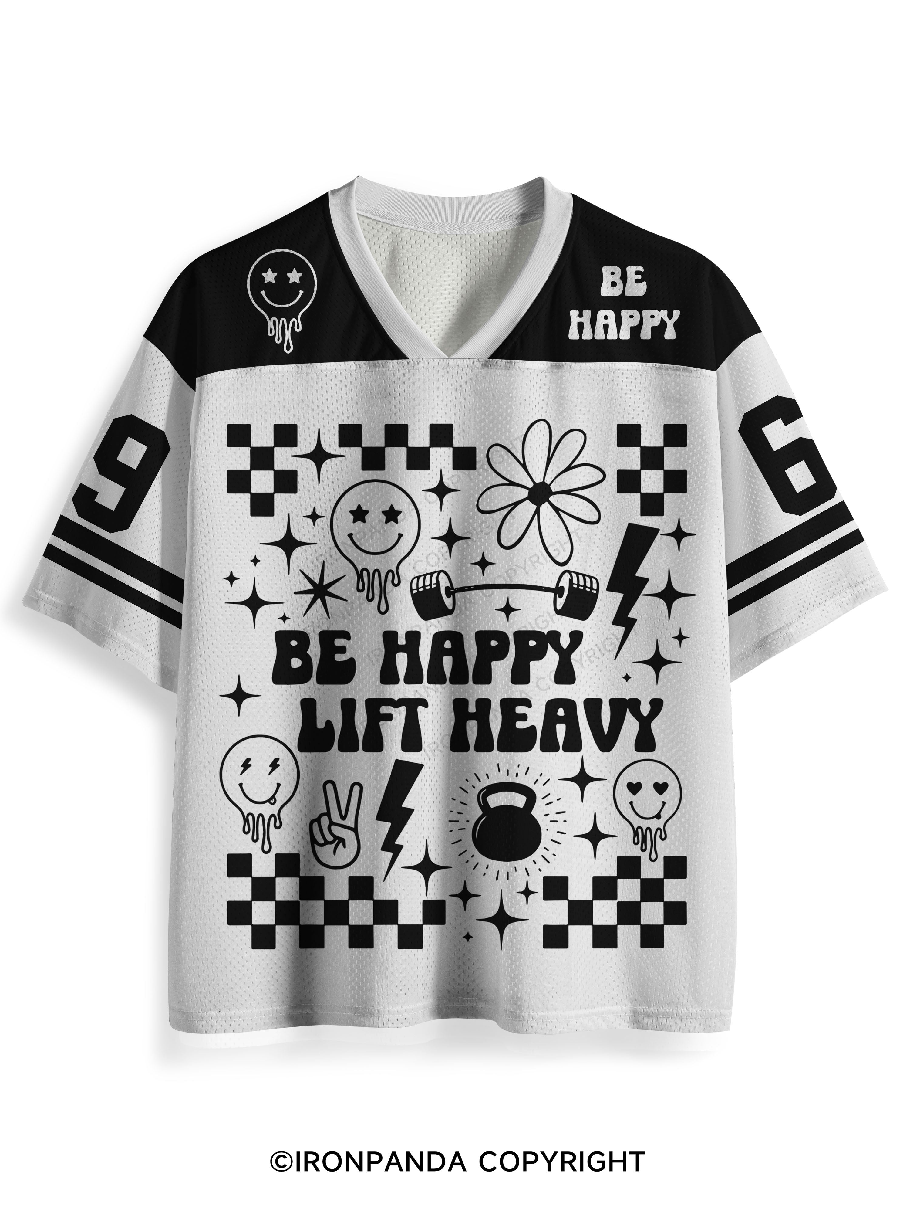 Be Happy Lift Heavy Mesh Jersey