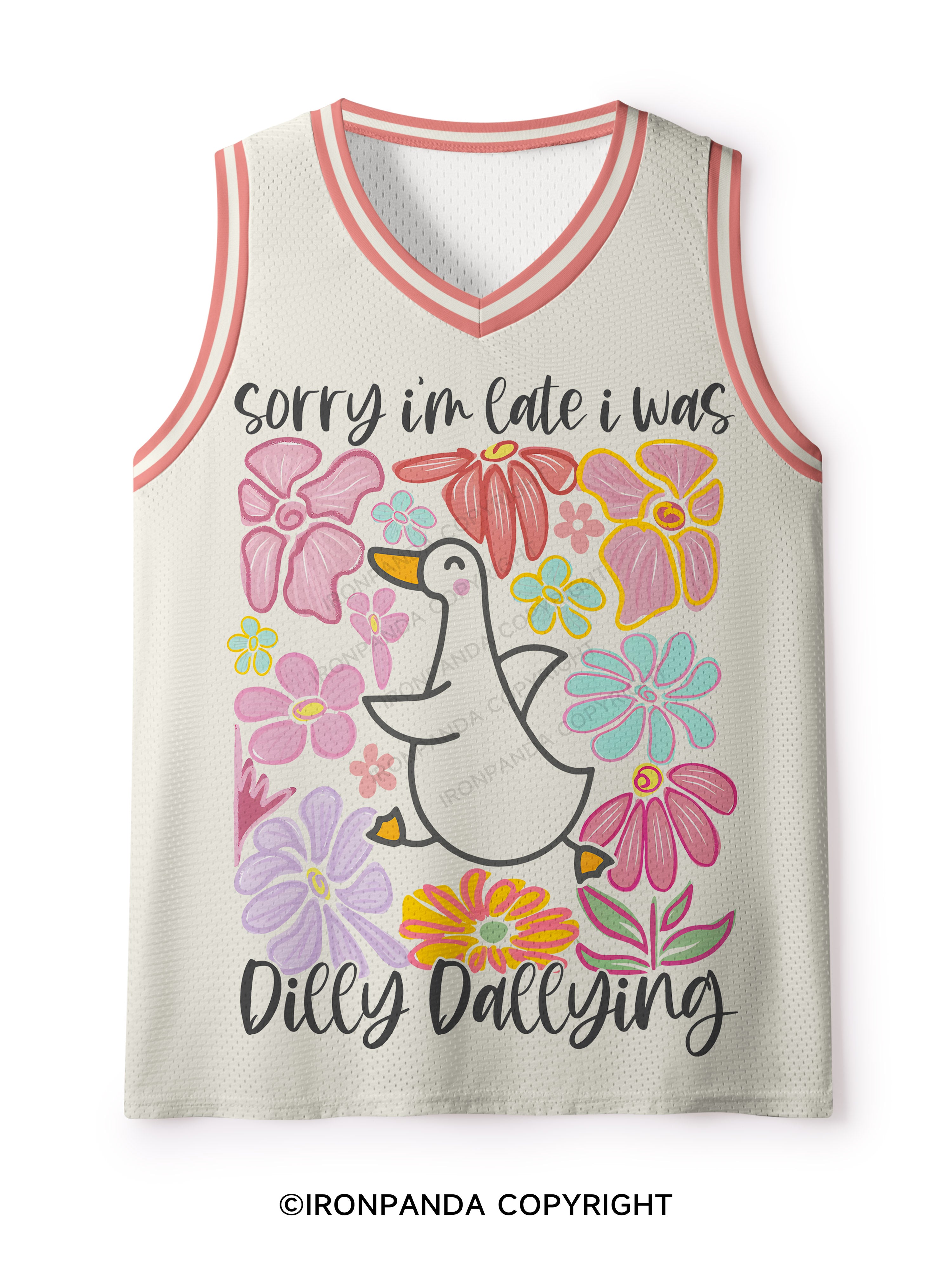 Sorry I'm late I was dilly dallying Mesh Tank Top