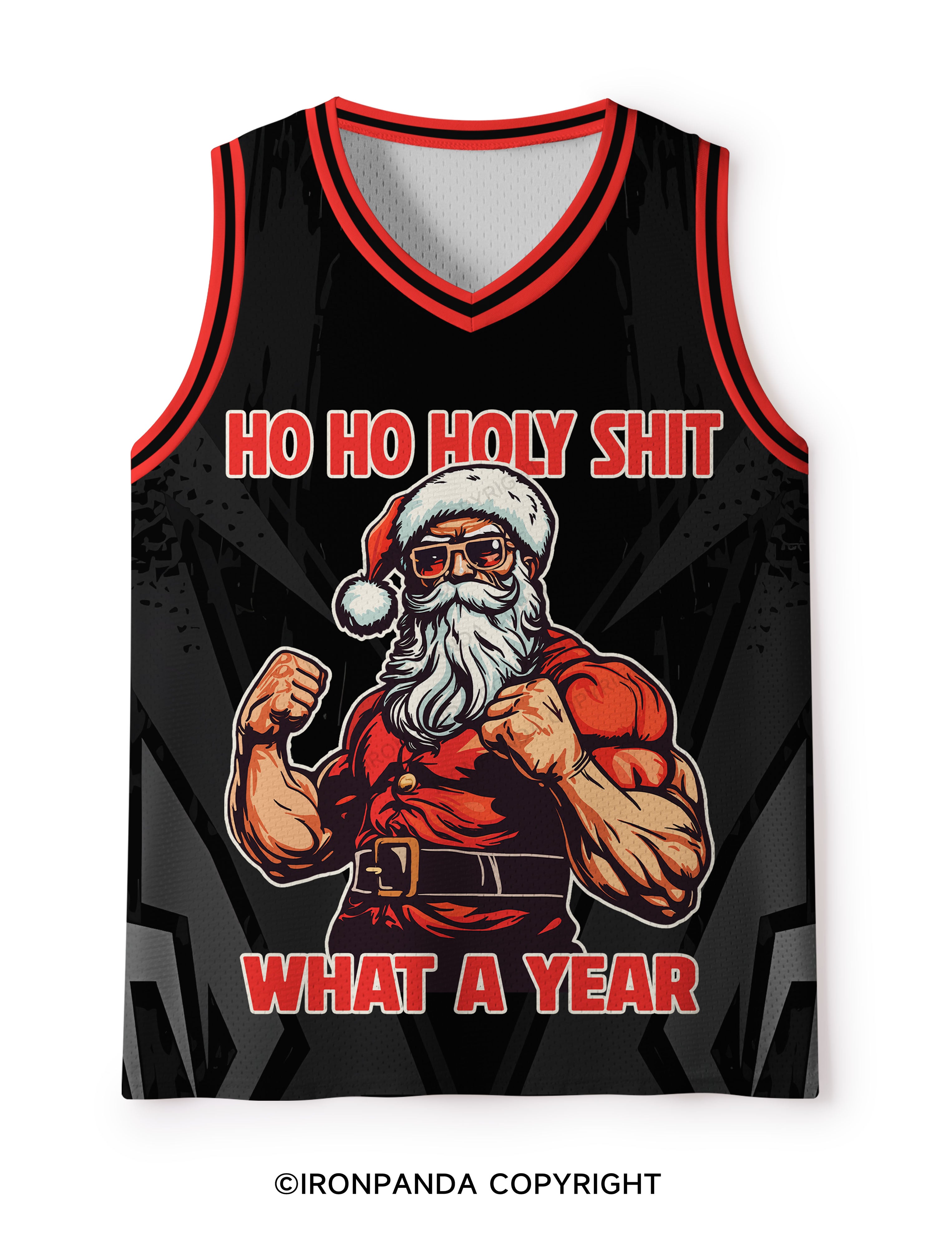 HO HO HOLY SHIT WHAT A YEAR Mesh Tank Top