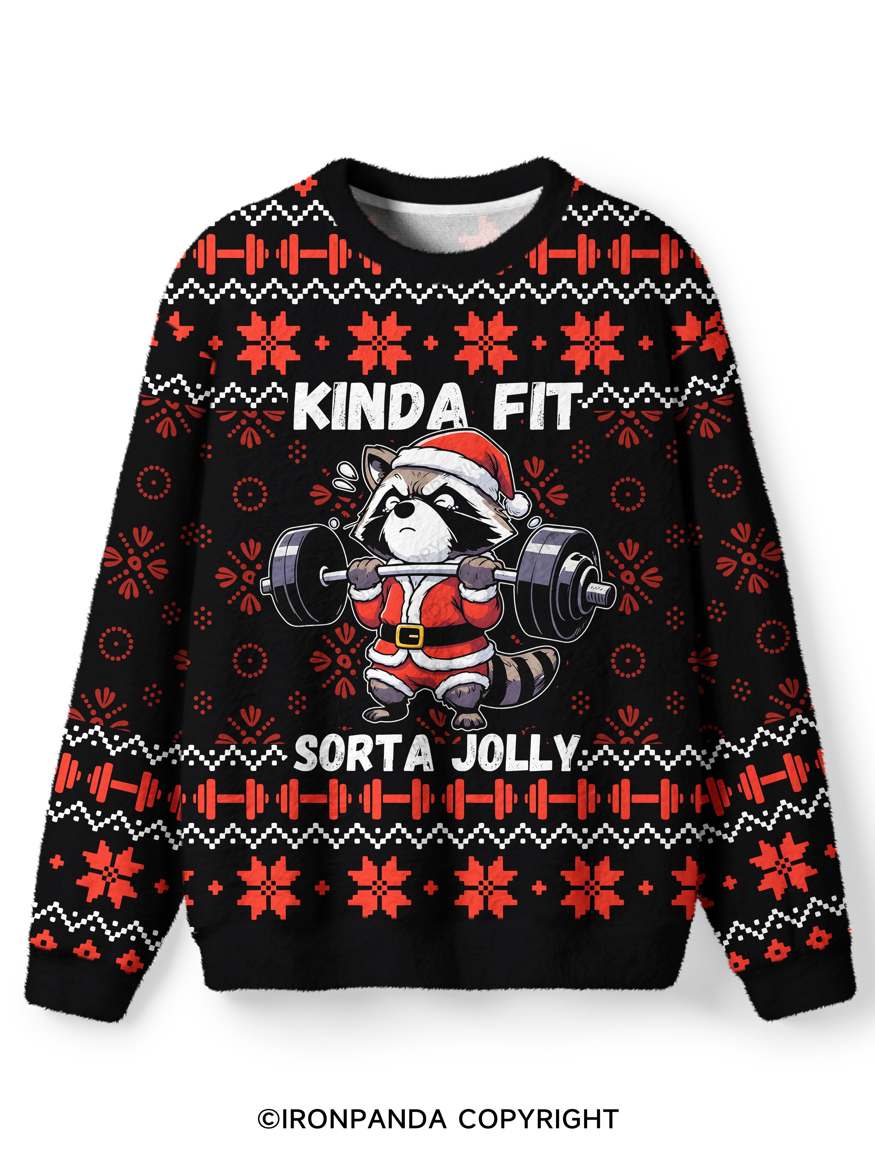 KINDA FIT, SORTA JOLLY Ugly Fuzzy Fleece Sweater