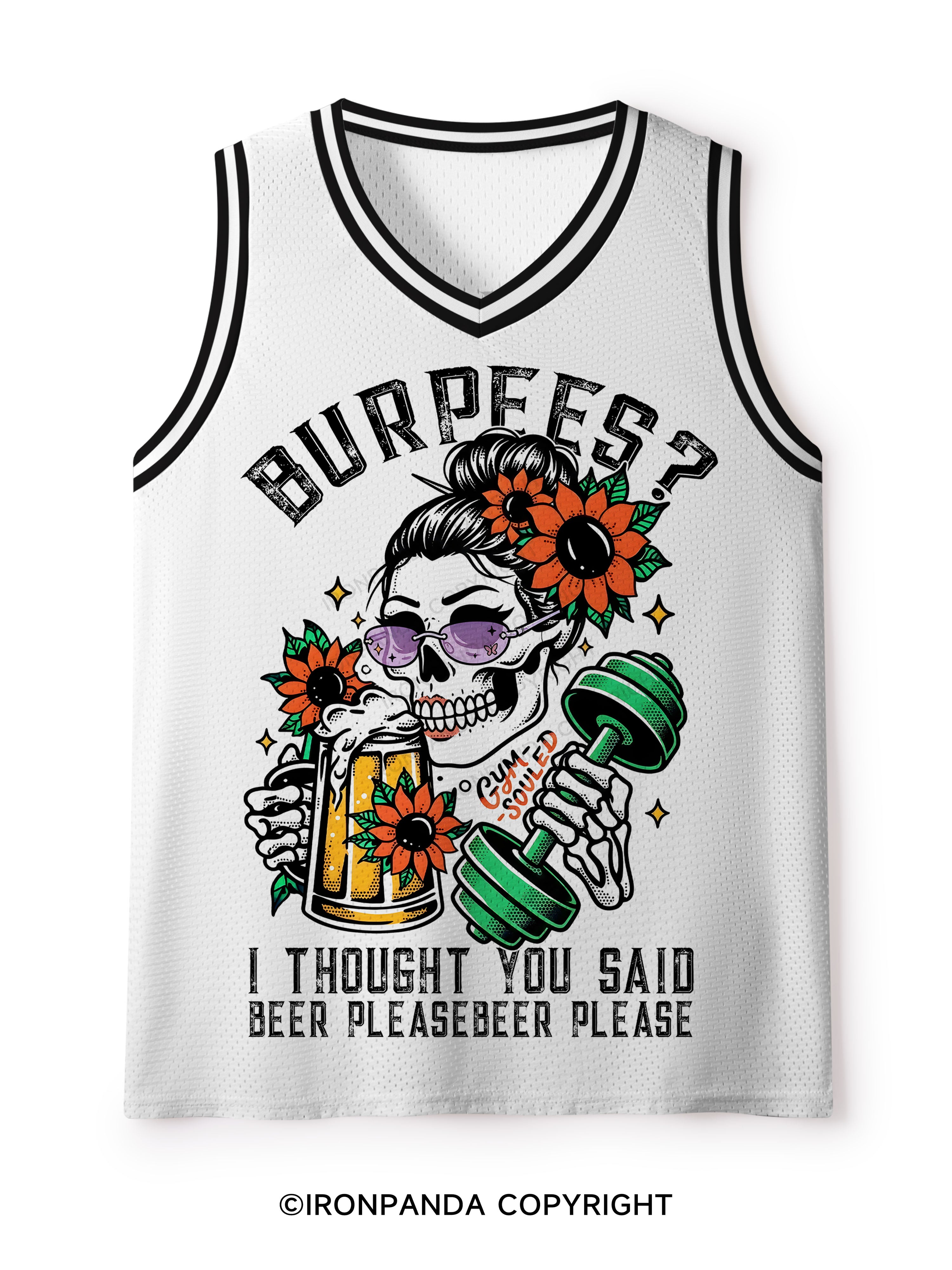 BURPEES ？I THOUGHT YOU SAID BEER PLEASE Mesh Tank Top