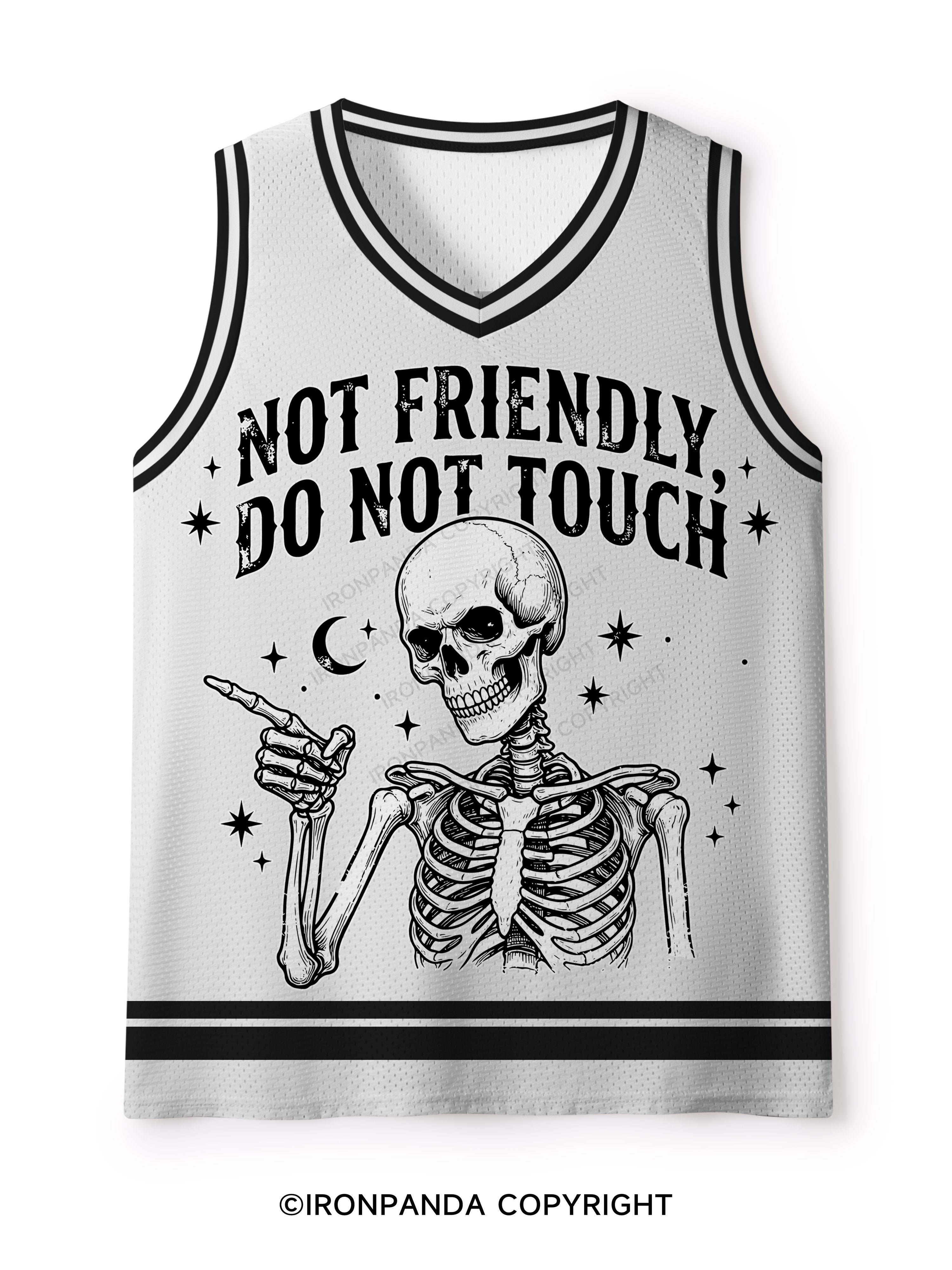 NOT FRIENDLY, DO NOT TOUCH Mesh Tank Top