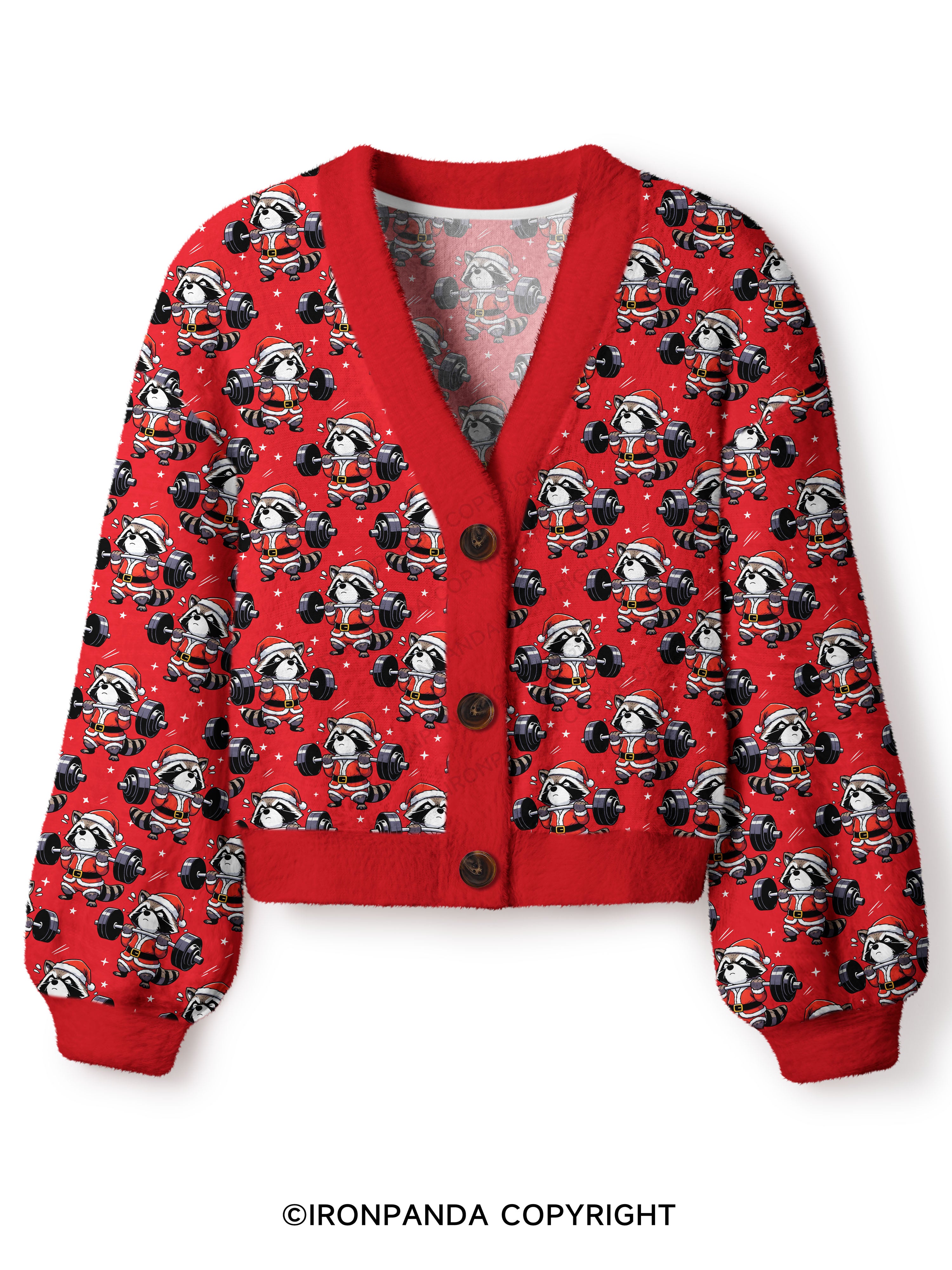 KINDA FIT, SORTA JOLLY Crop Ugly Cardigan Sweater