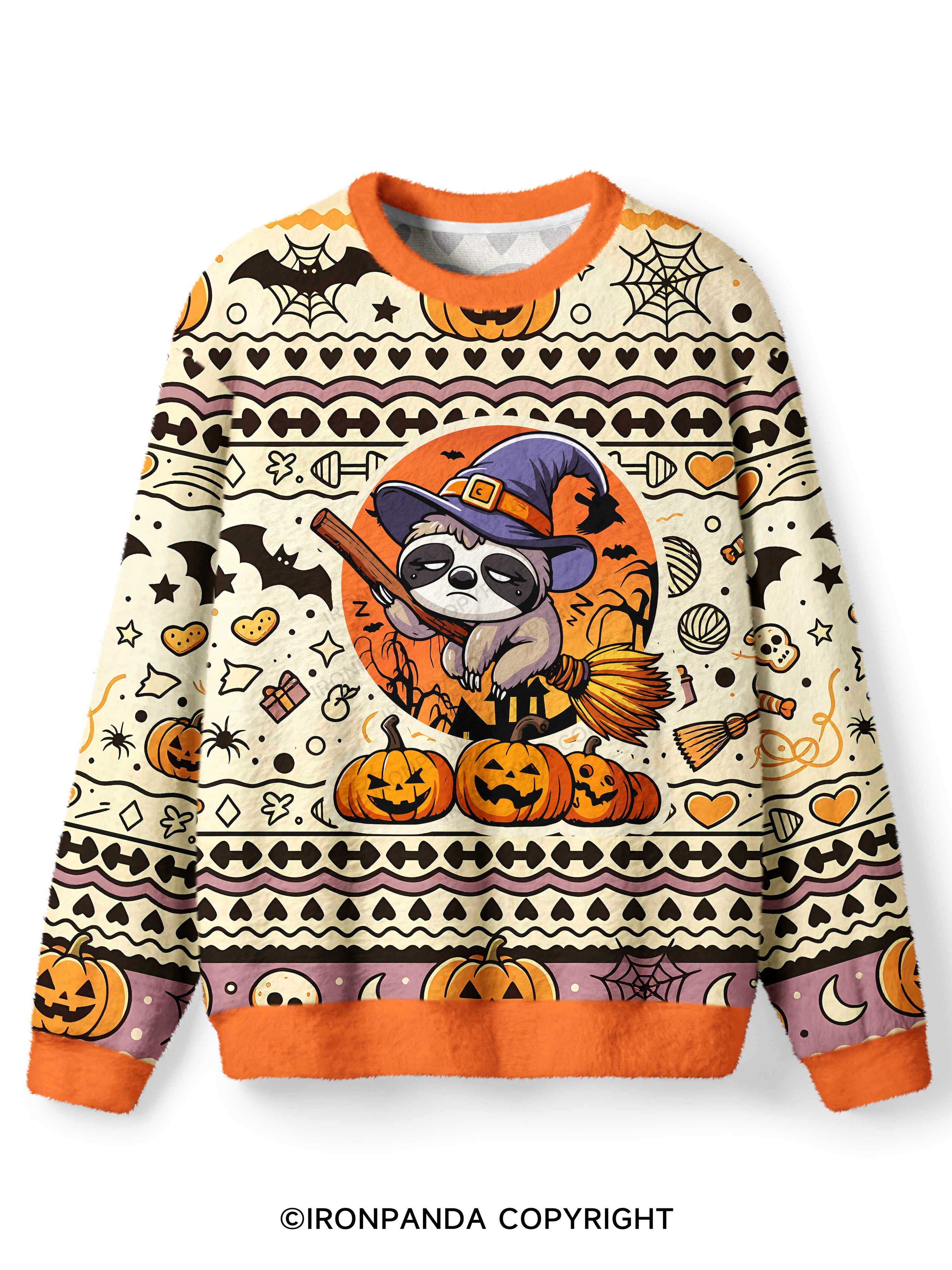 Cute But Spooky Ugly Fuzzy Fleece Sweater