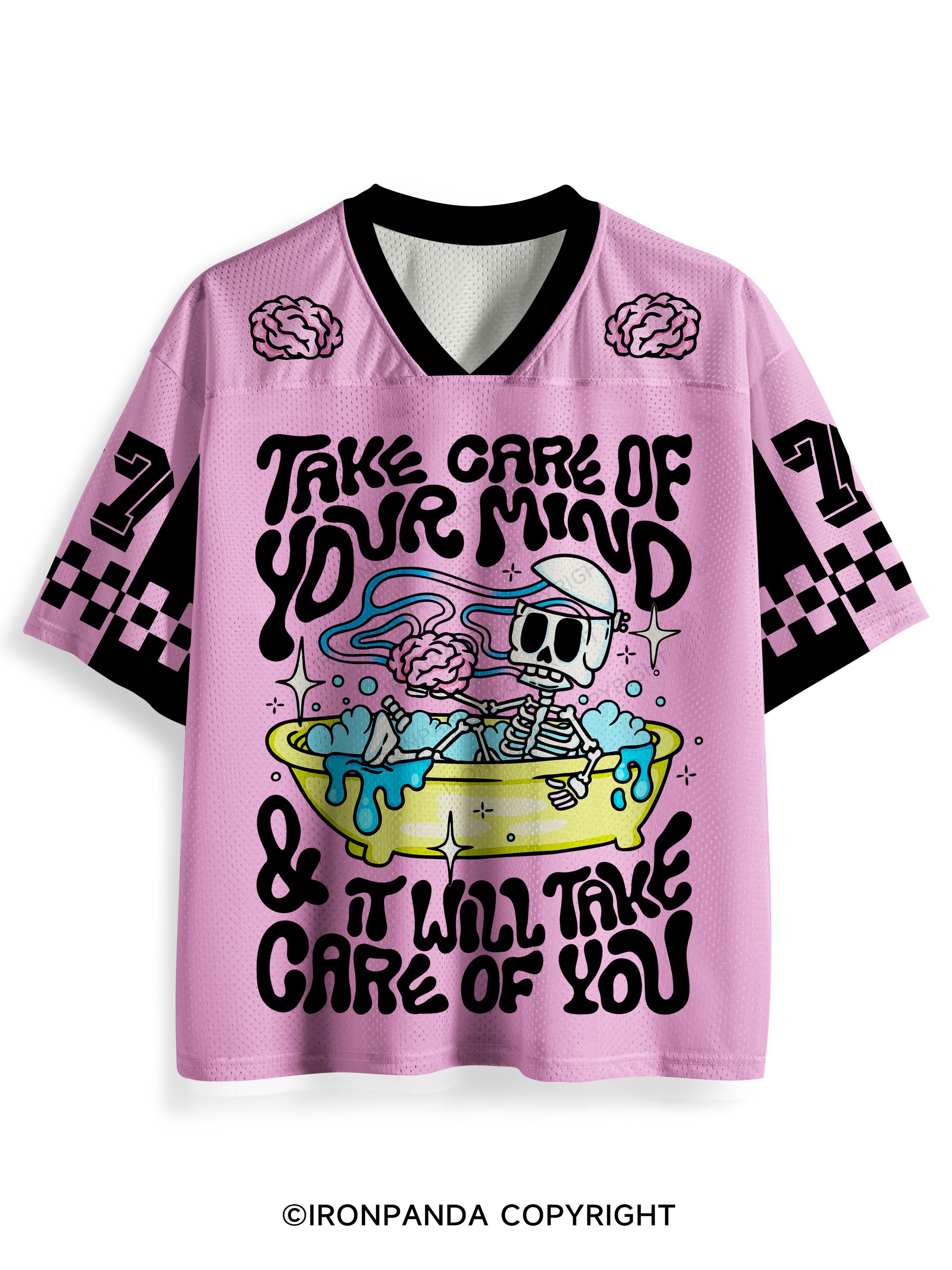 TAKE CARE OF YOUR MIND & IT WILL TAKE CARE OF YOU Mesh Jersey
