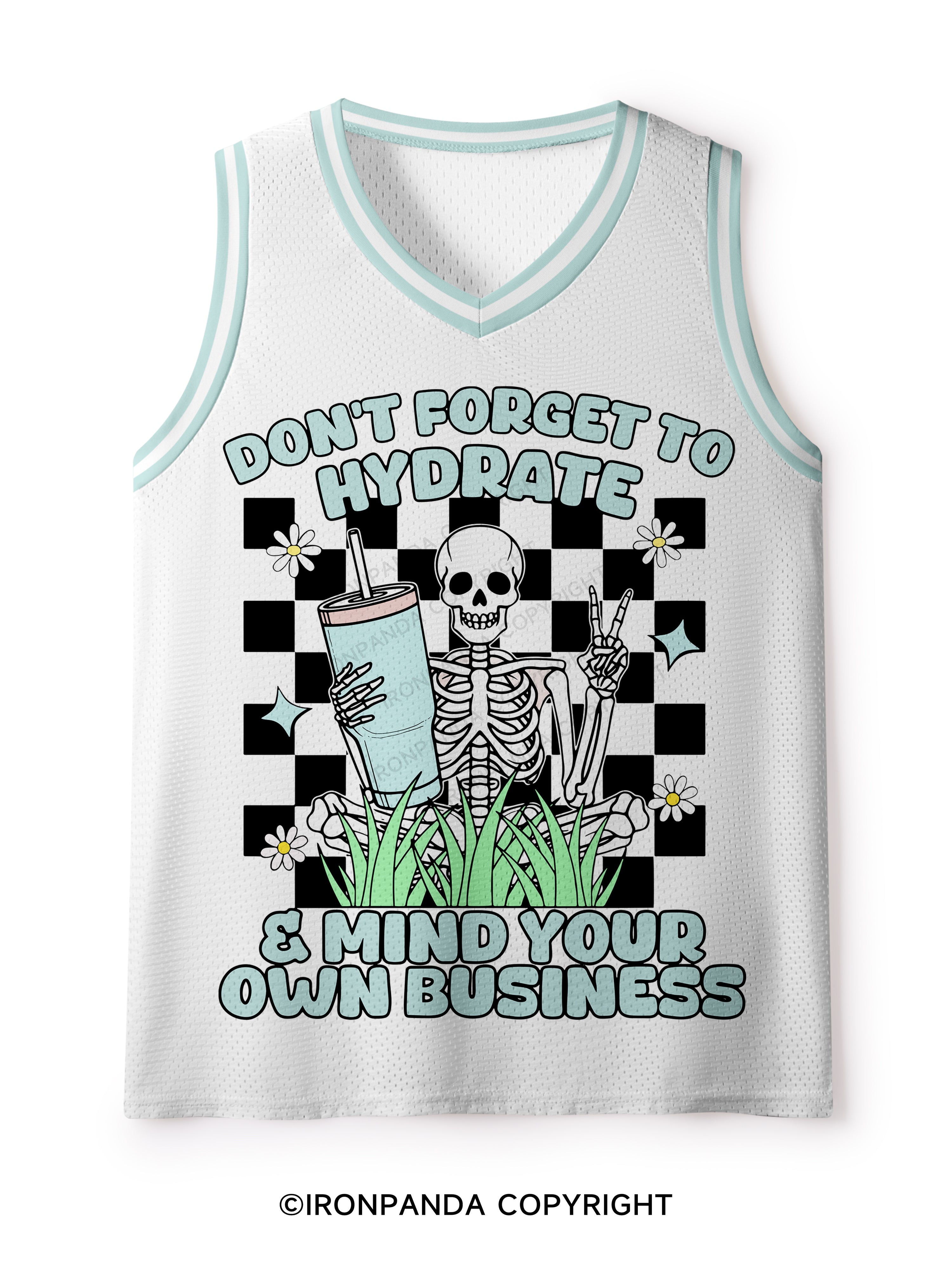 Don't forget to hydrate & mind your own business Mesh Tank Top