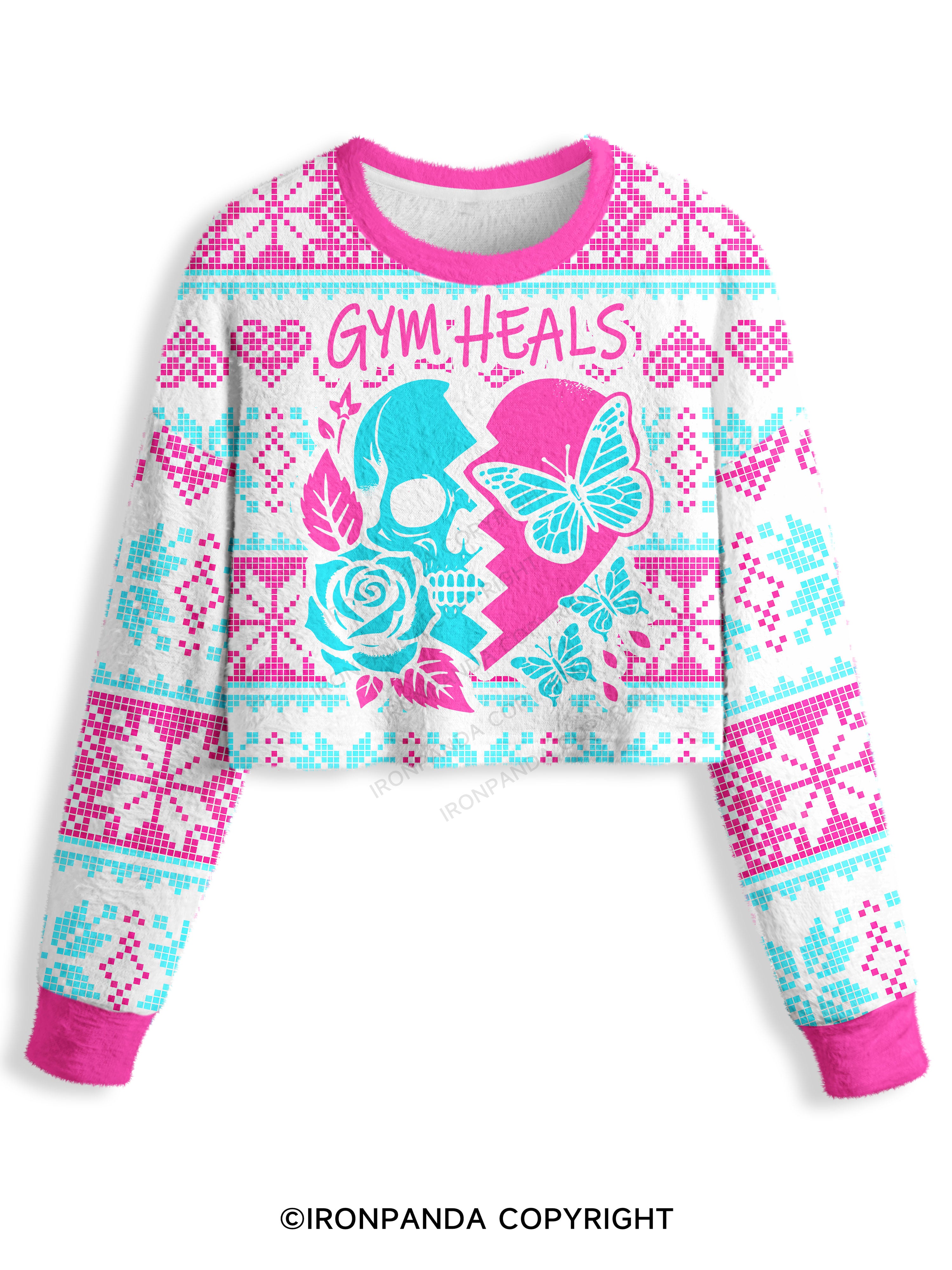 gym heals Crop Ugly Sweater