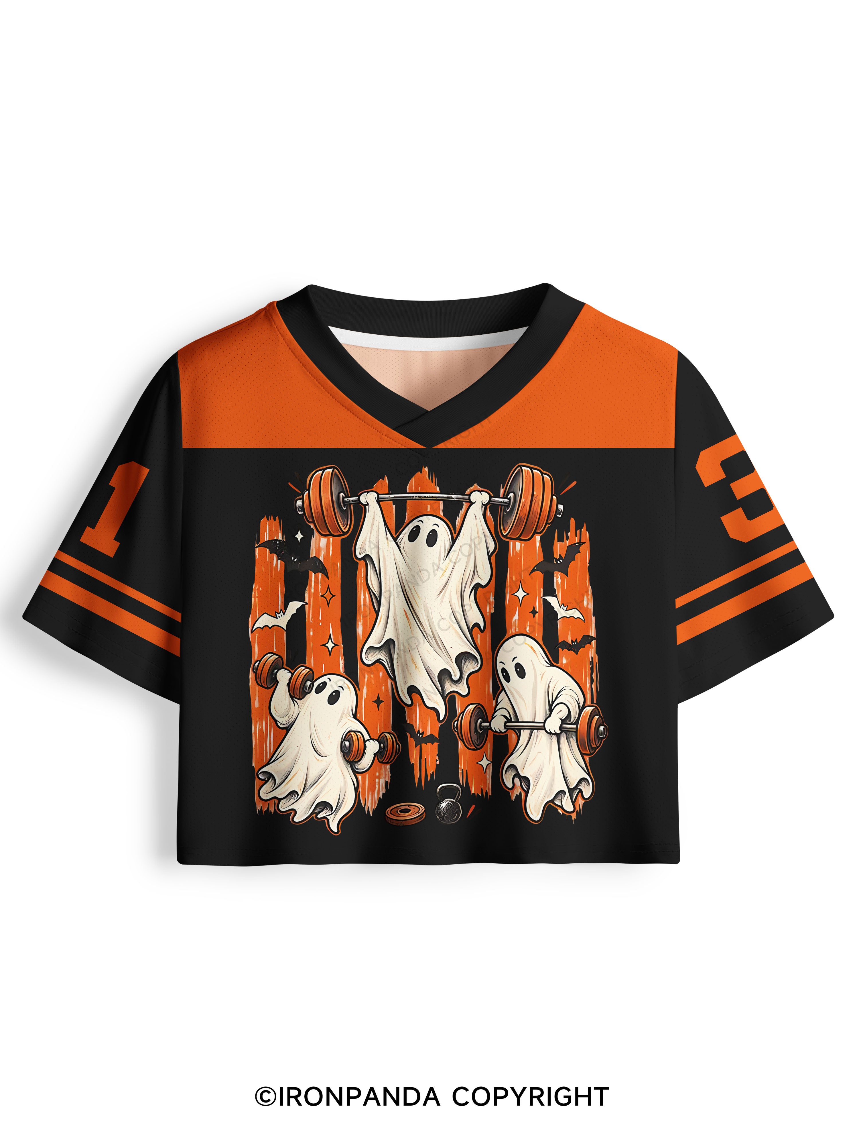 Weightlifting Ghost Spooky Workout Pro Mesh Jersey