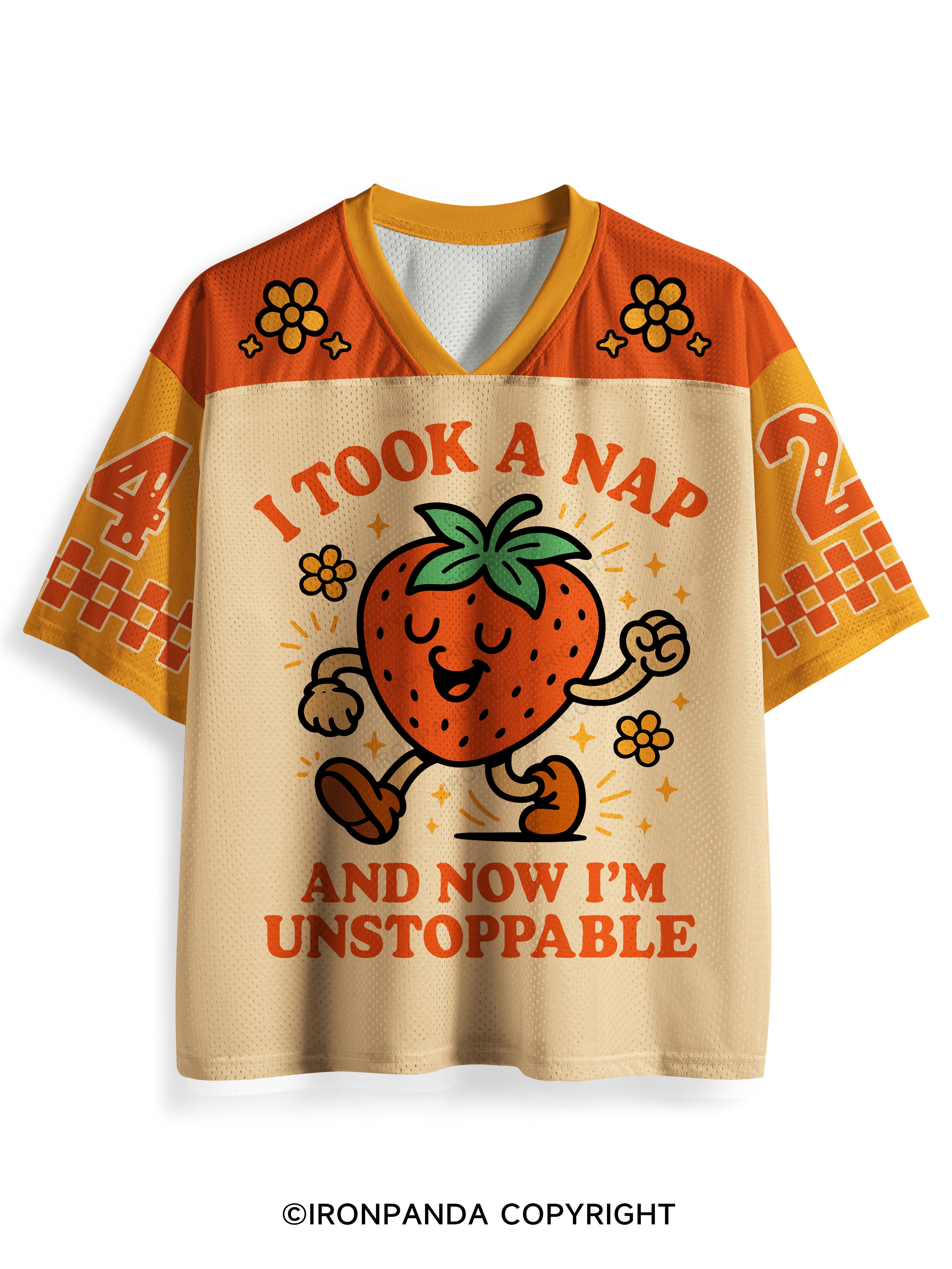 I TOOK A NAP AND NOW I'M UNSTOPPABLE Mesh Jersey