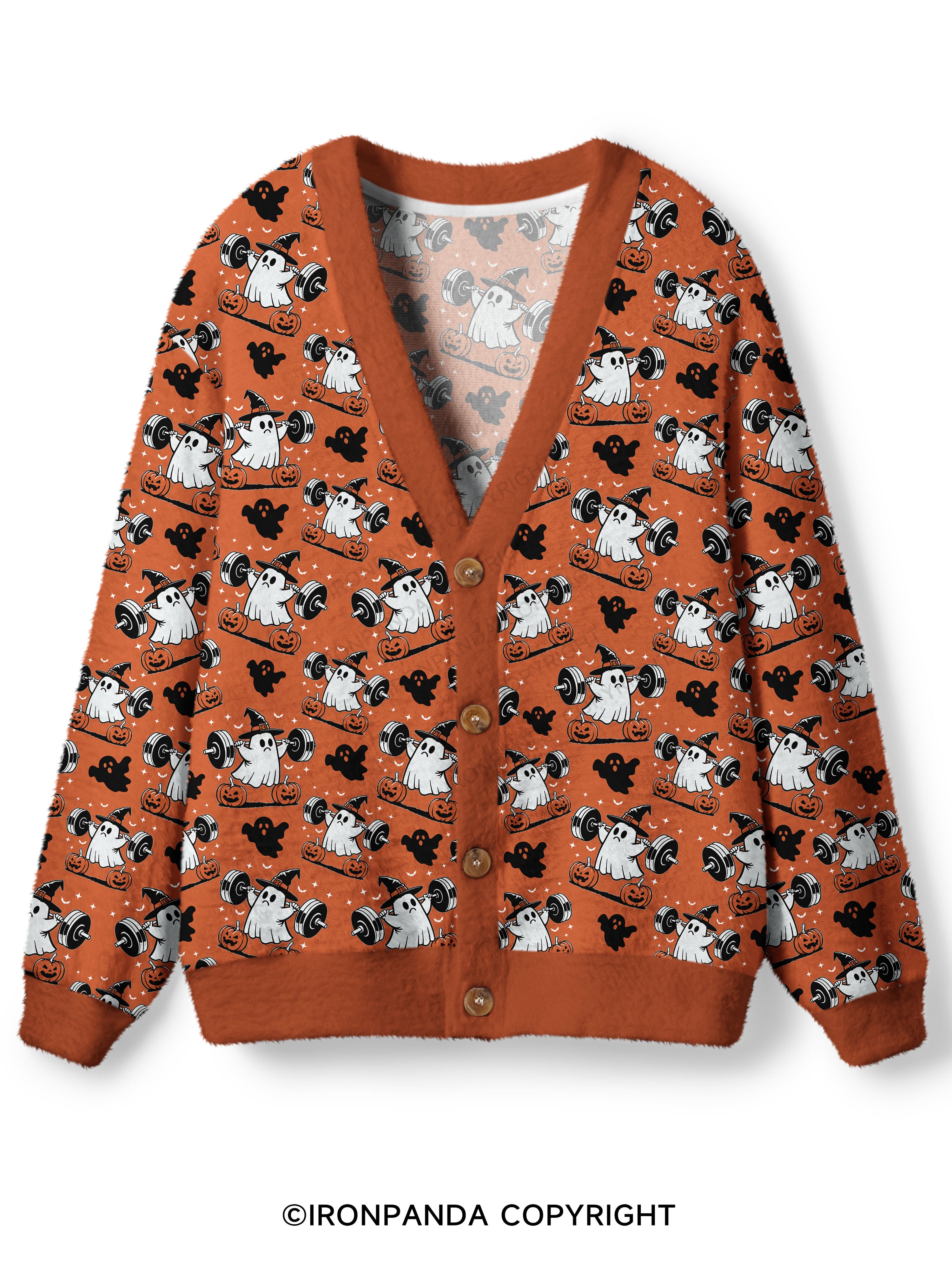 NO TRICKS JUST REPS Ugly Cardigan Sweater