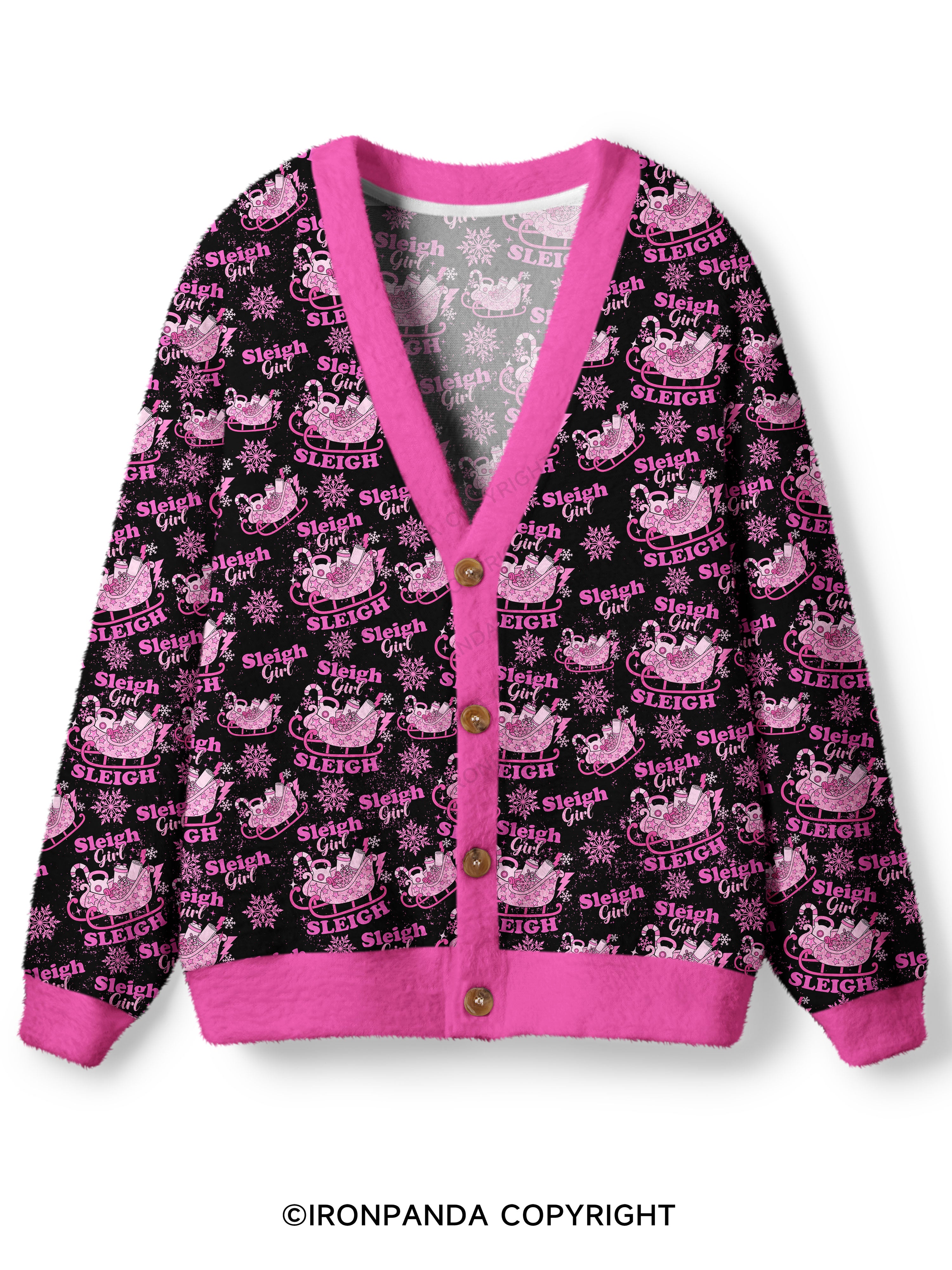 sleigh girl sleigh Ugly Cardigan Sweater