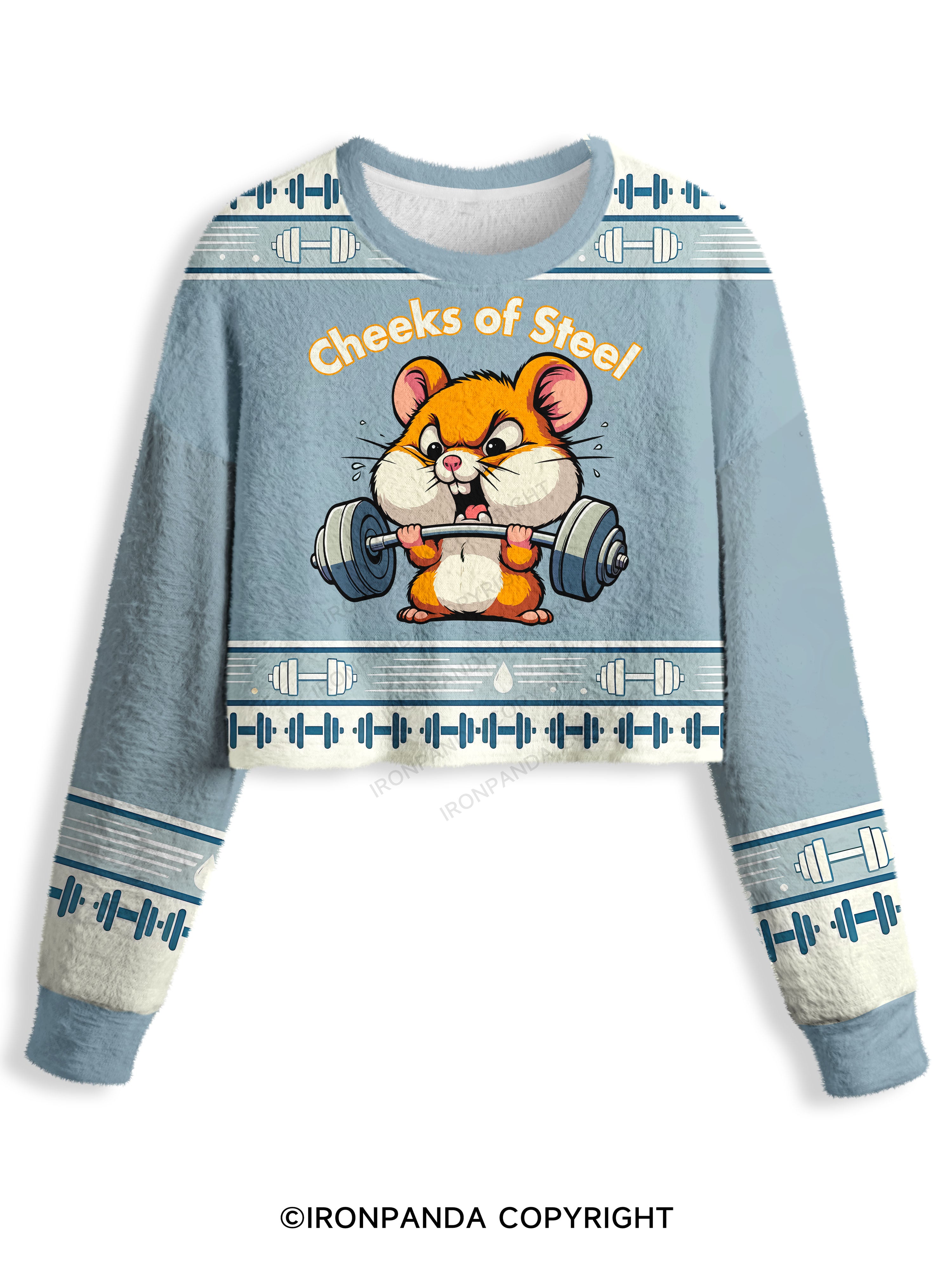 cheeks of steel Crop Ugly Sweater