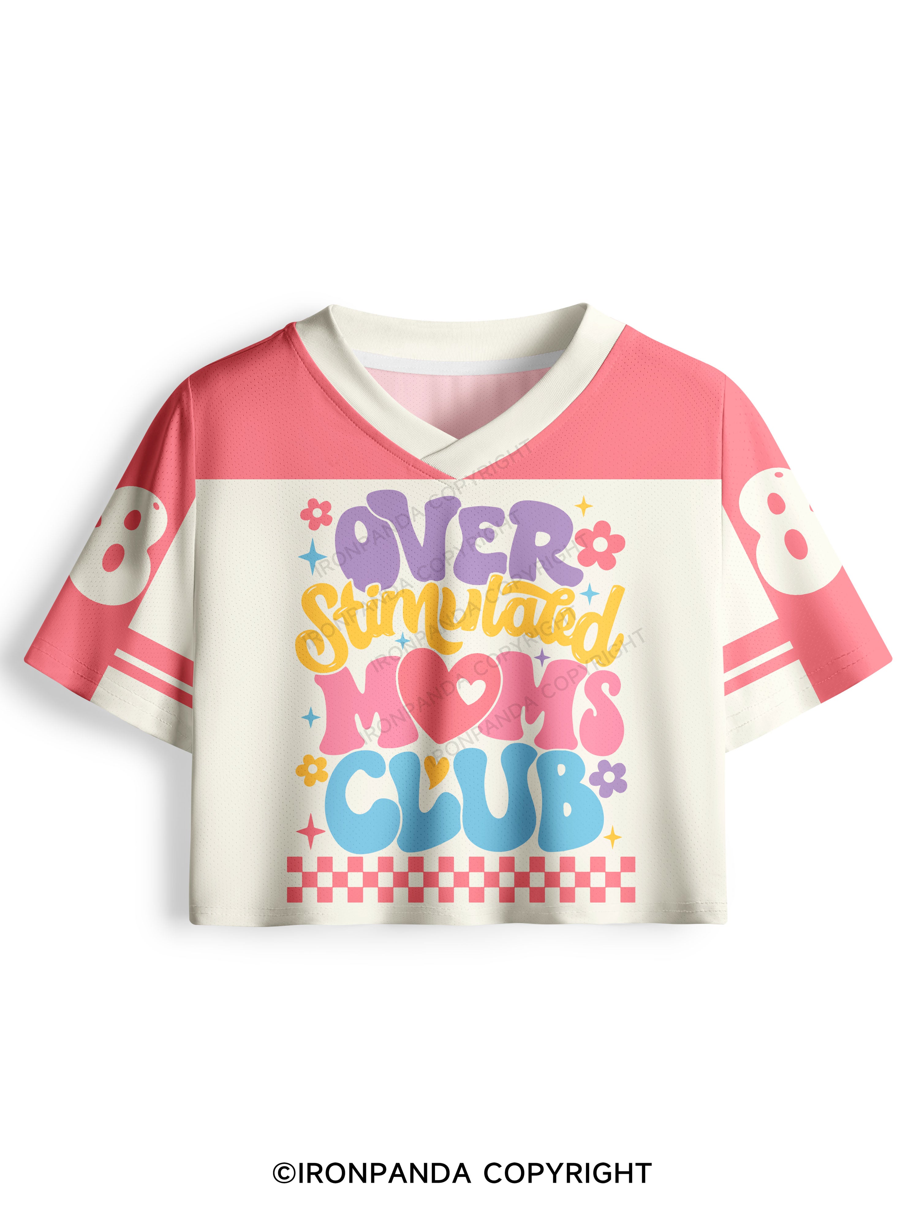OVER STIMULATED MOMS CLUB GYM Pro Mesh Jersey