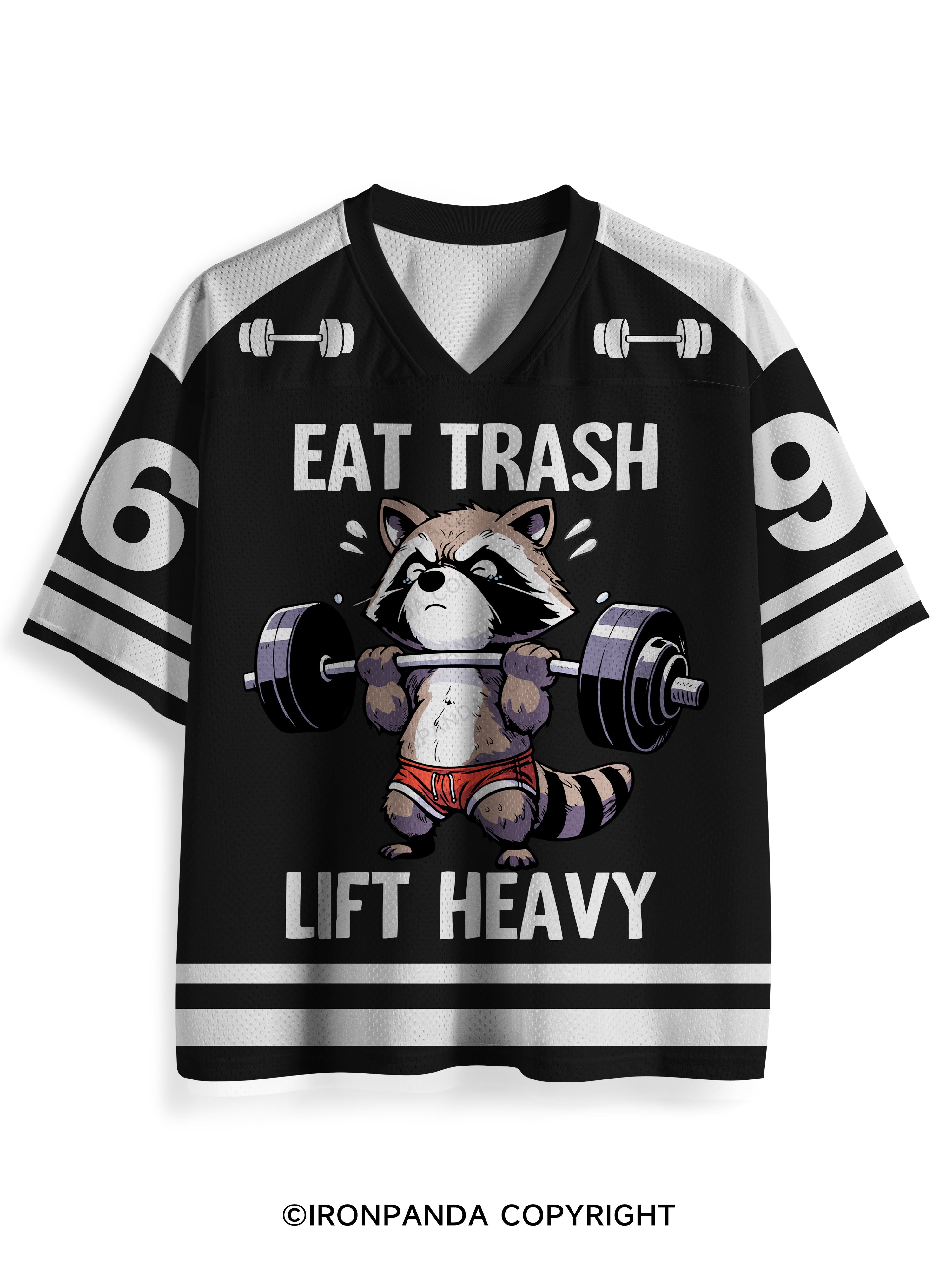 eat trash lift heavy Mesh Jersey