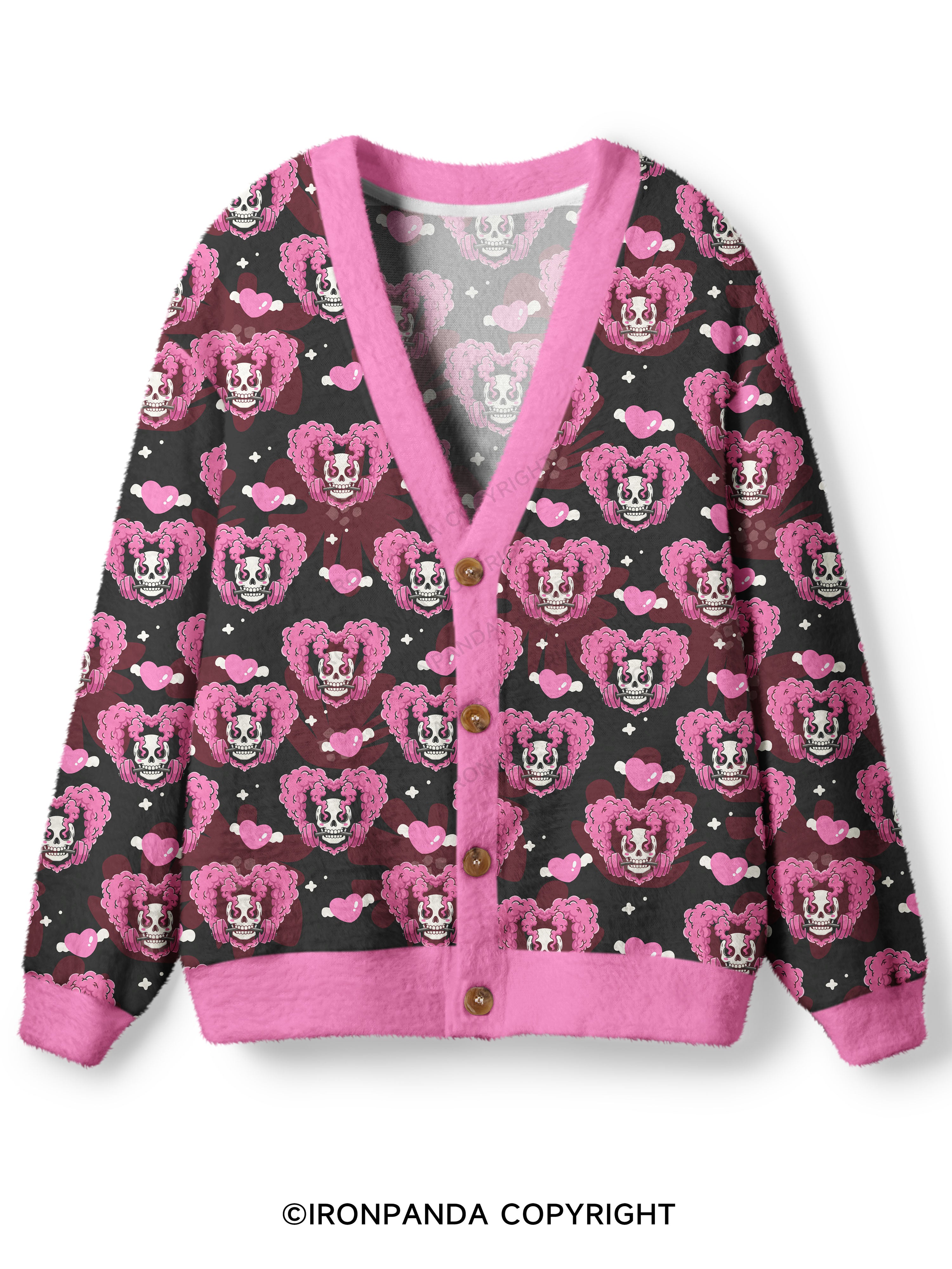 gym heart Ugly Cardigan Sweater