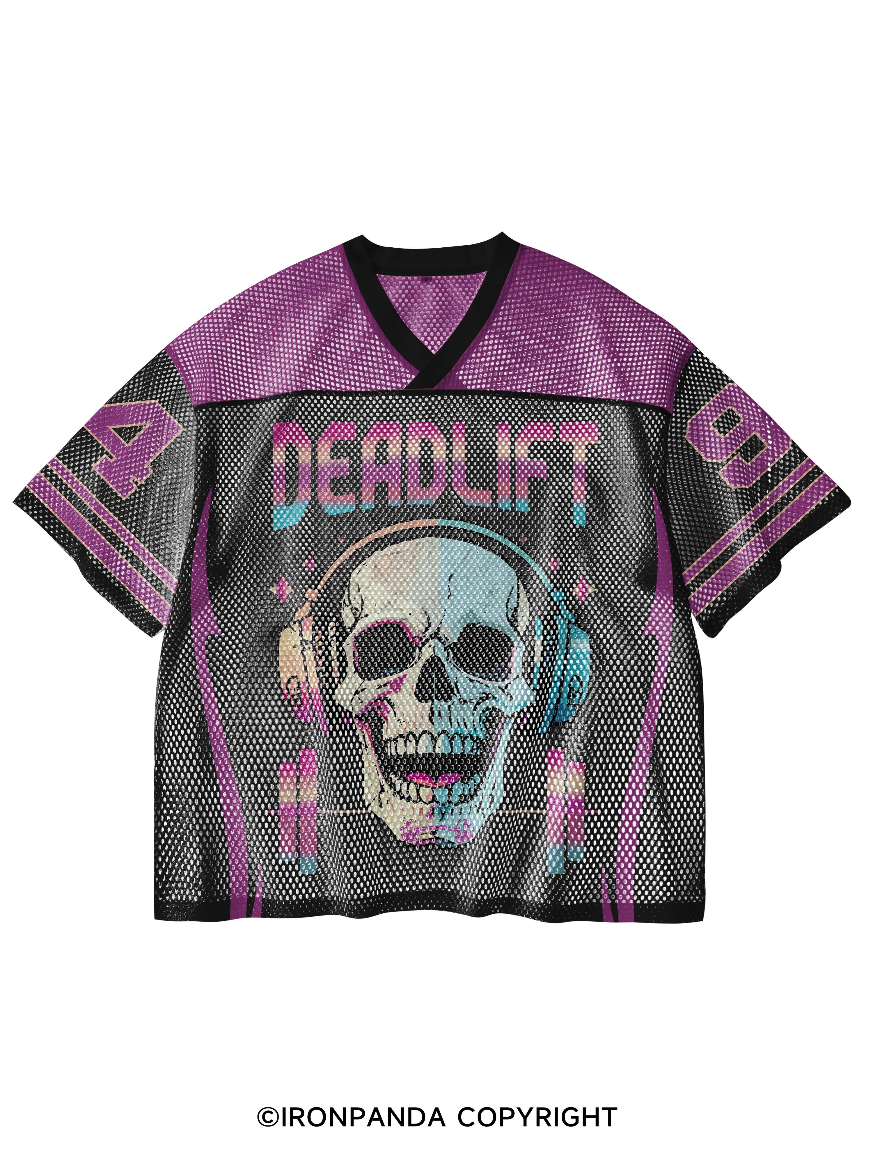 Deadlift V-Neck Open Hole Mesh Top
