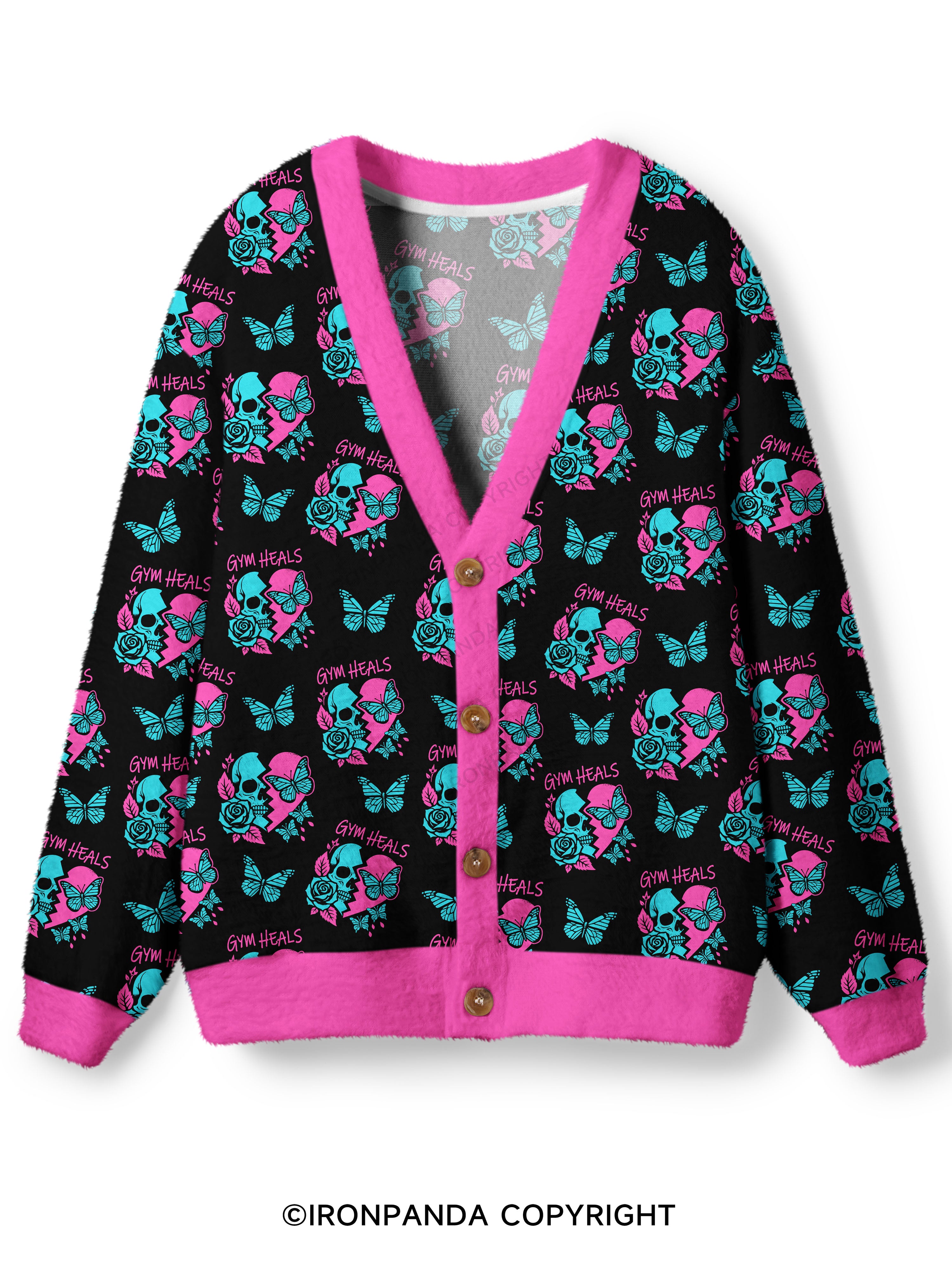 gym heals Ugly Cardigan Sweater
