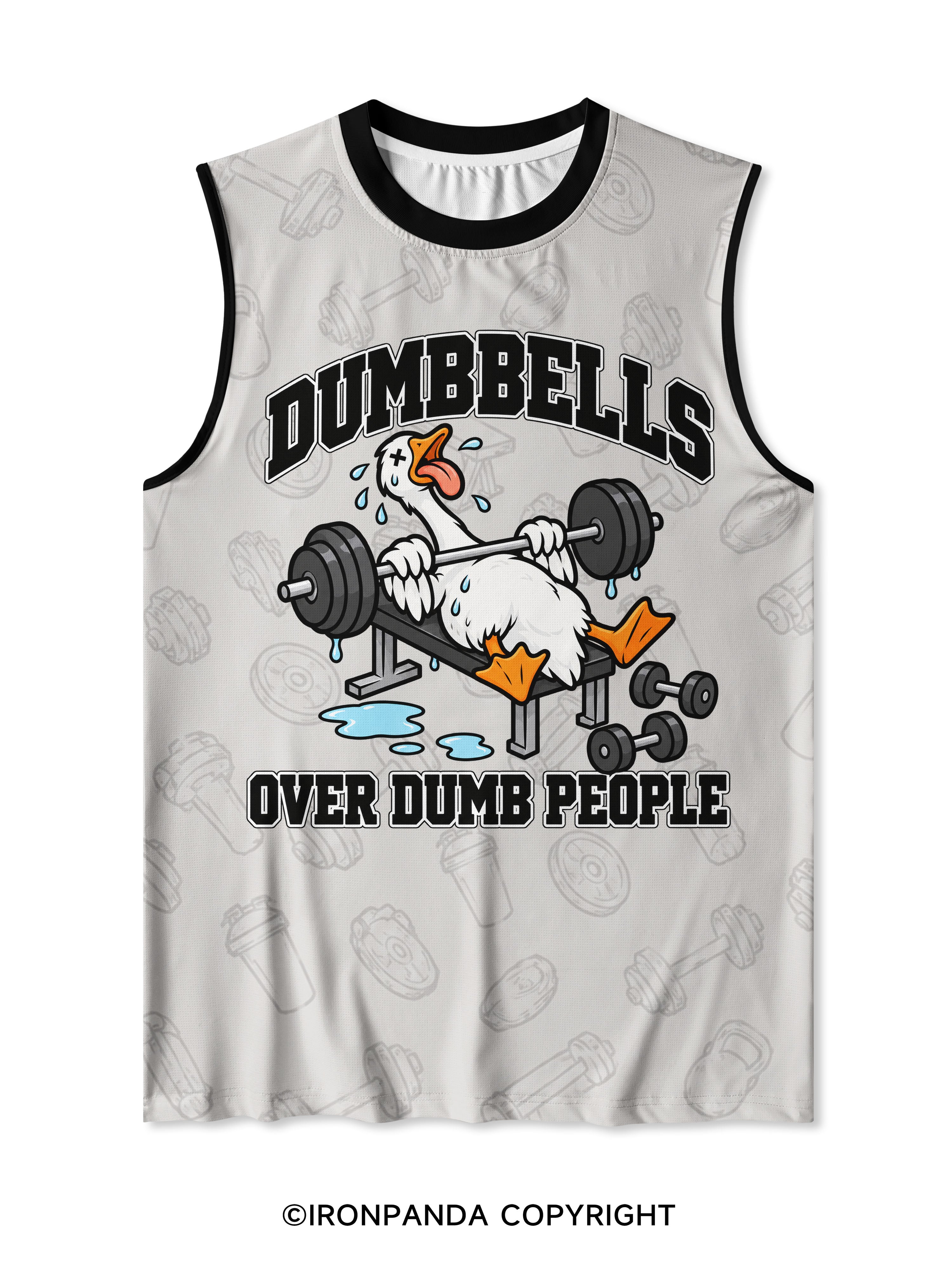 DUMBELLS OVER DUMB PEOPLE Quick-Dry Mesh Tank