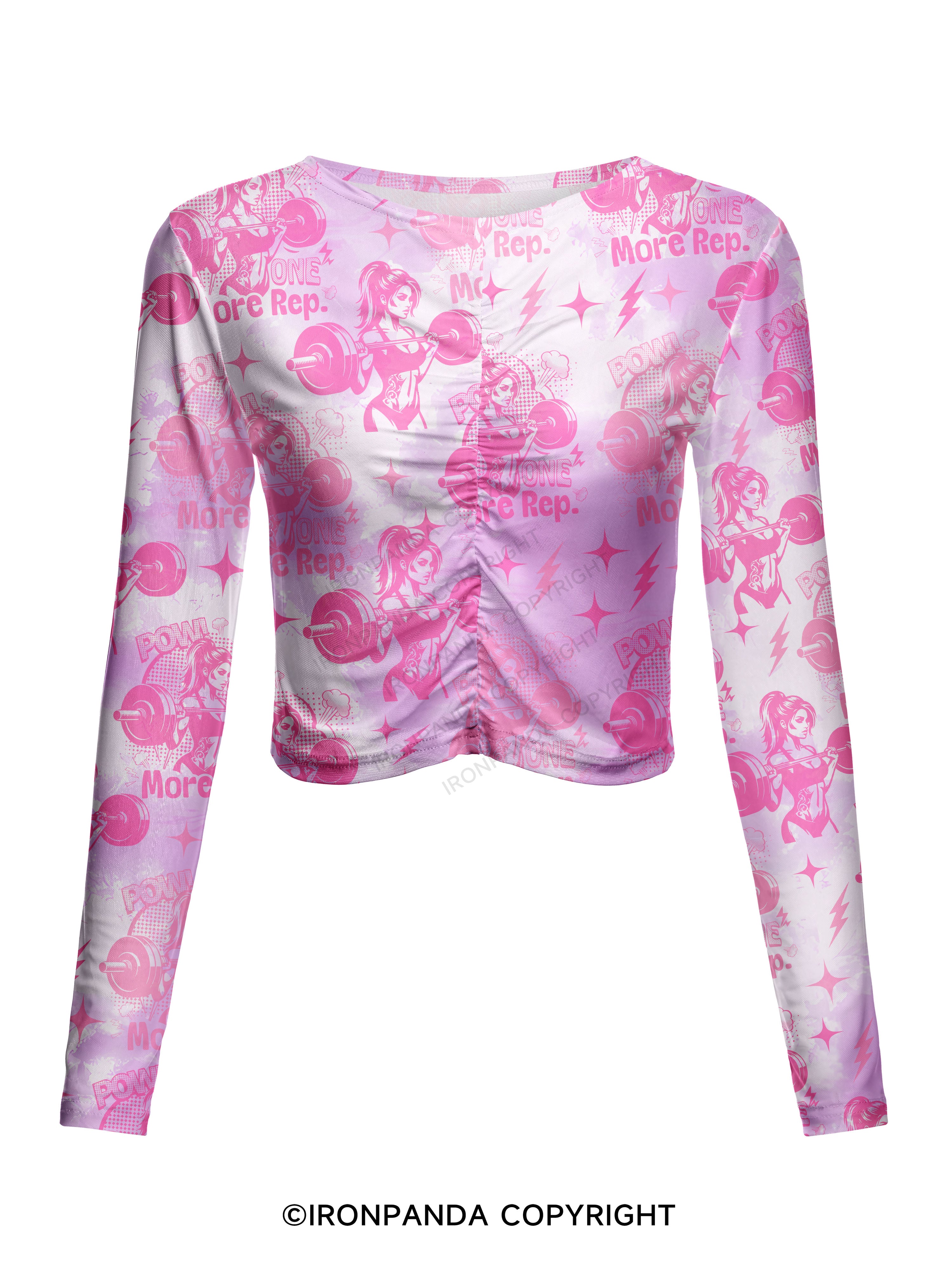 one more rep Mesh Long Sleeve Top