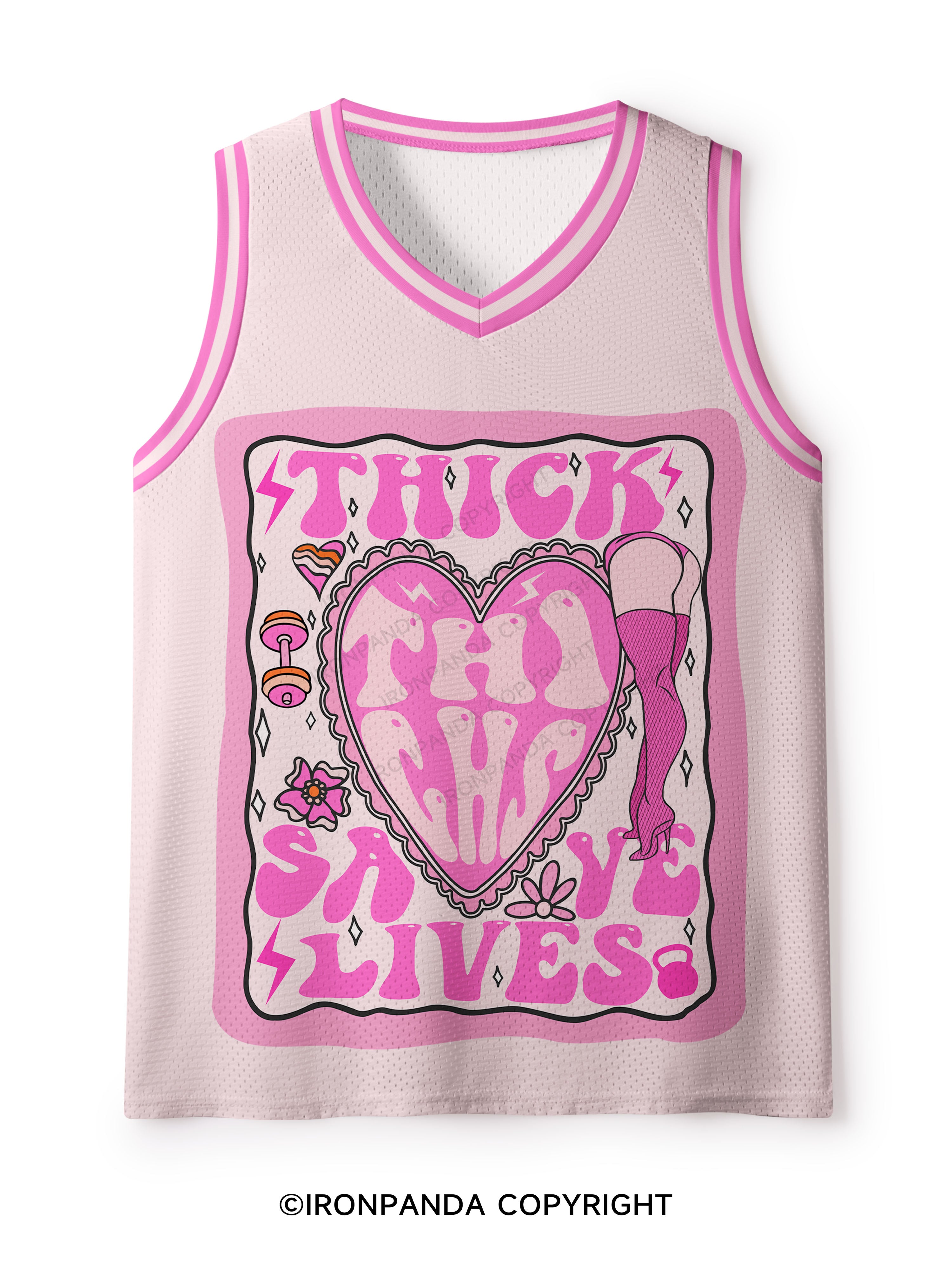 Thick Thighs Save Lives Mesh Tank Top