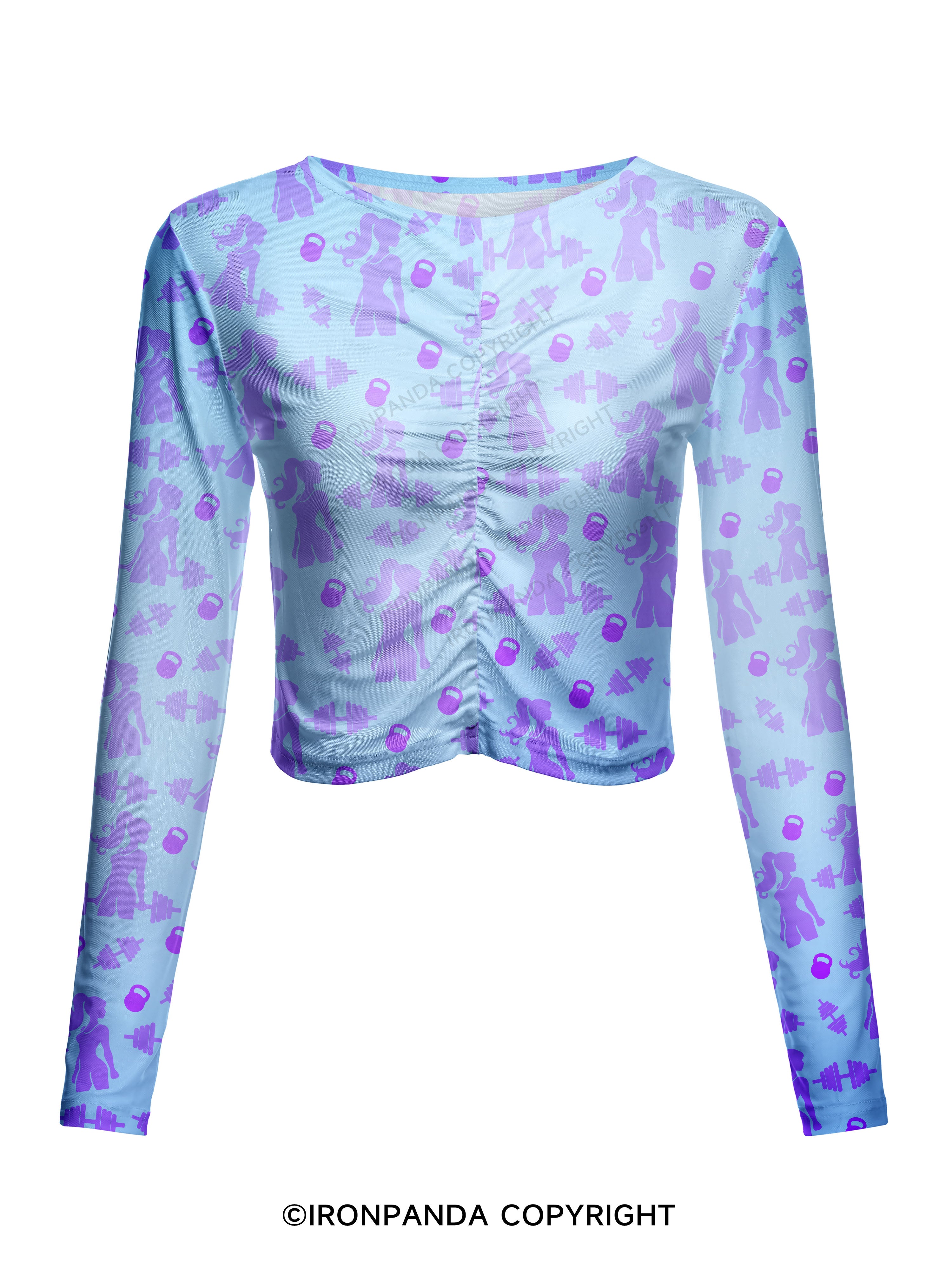 PINK POWERLIFT Mesh Long Sleeve Top