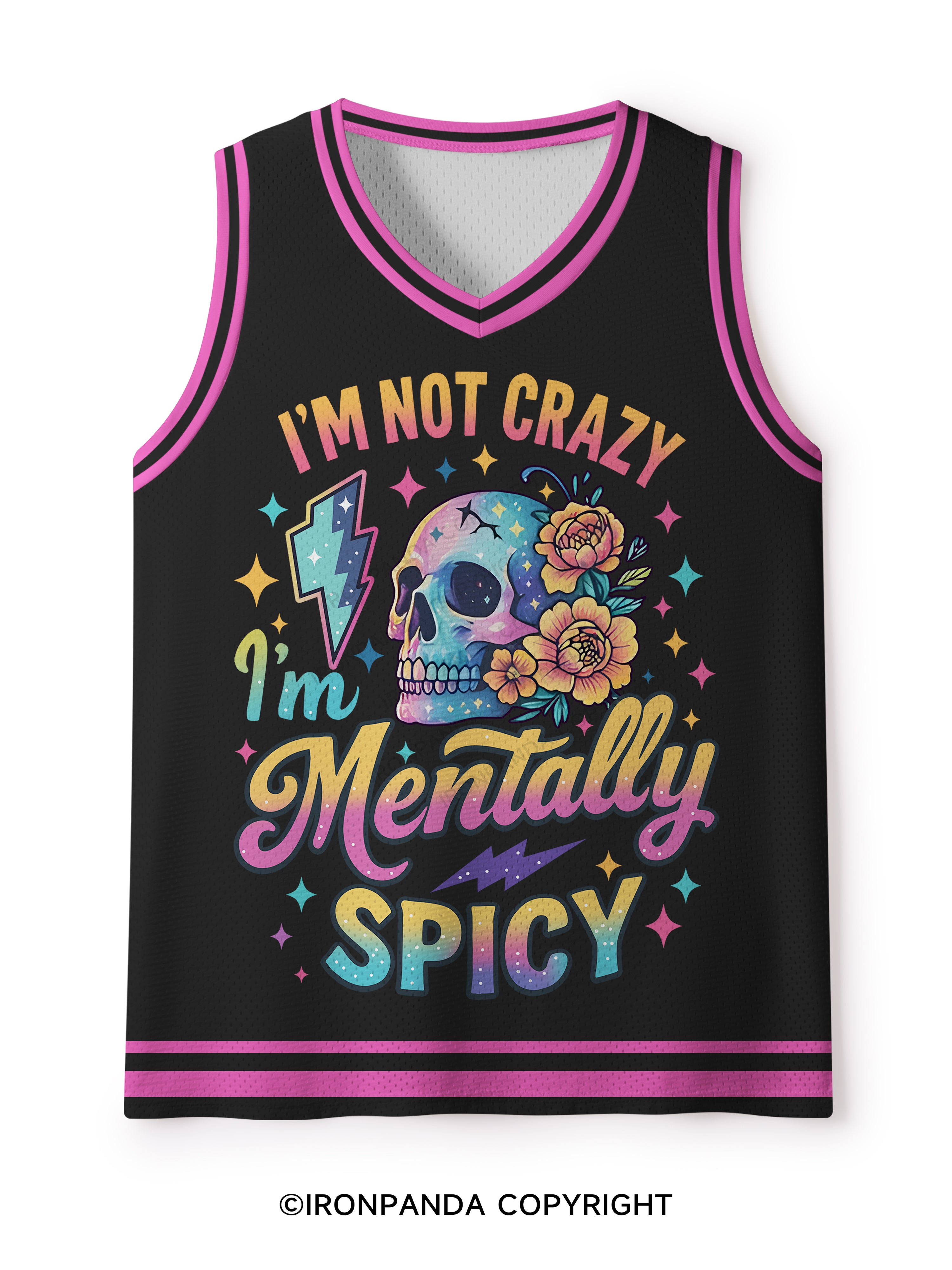 I'm Not Crazy I'm Mentally Spicy Mesh Tank Top