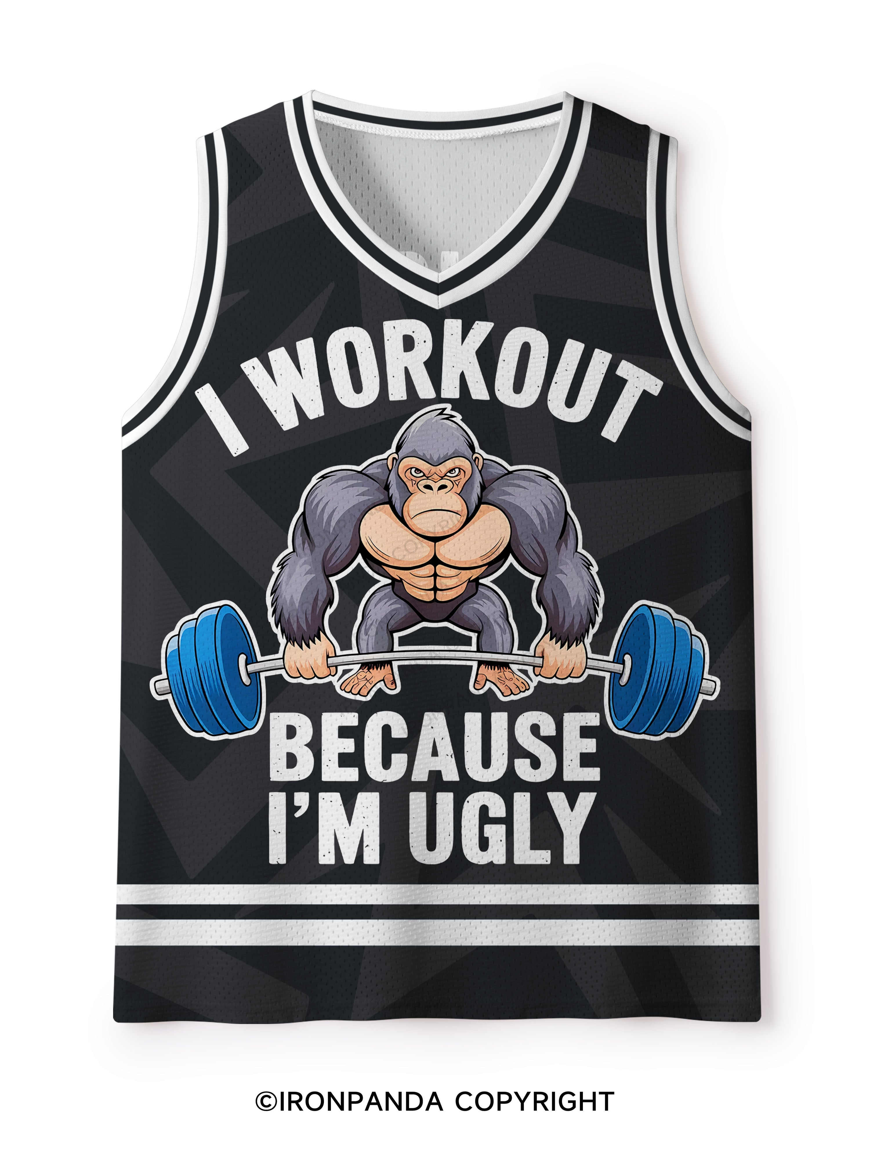 I workout because I'm ugly Mesh Tank Top