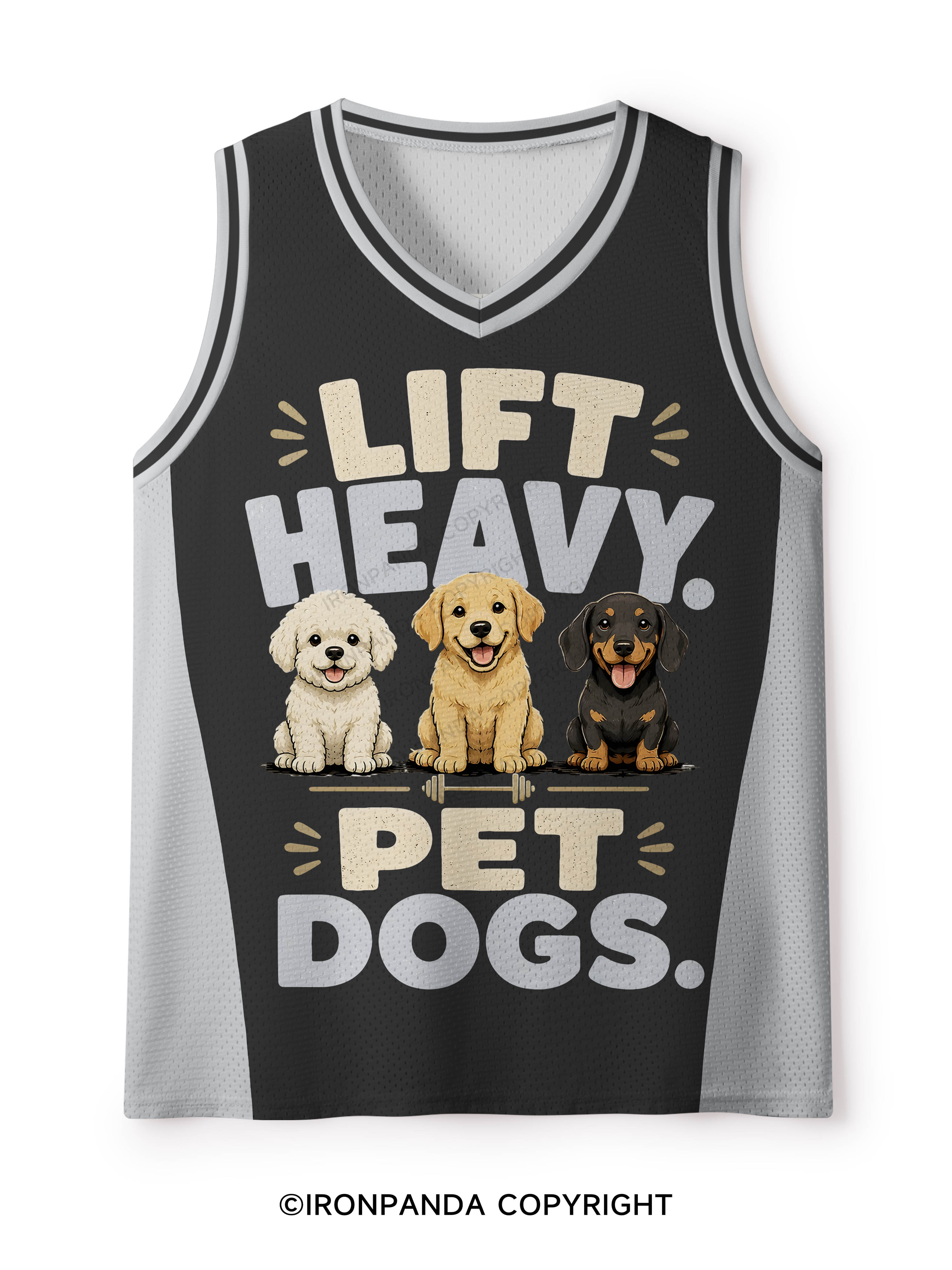 LIFT HEAVY PET DOGS FUNNY GYM Mesh Tank Top