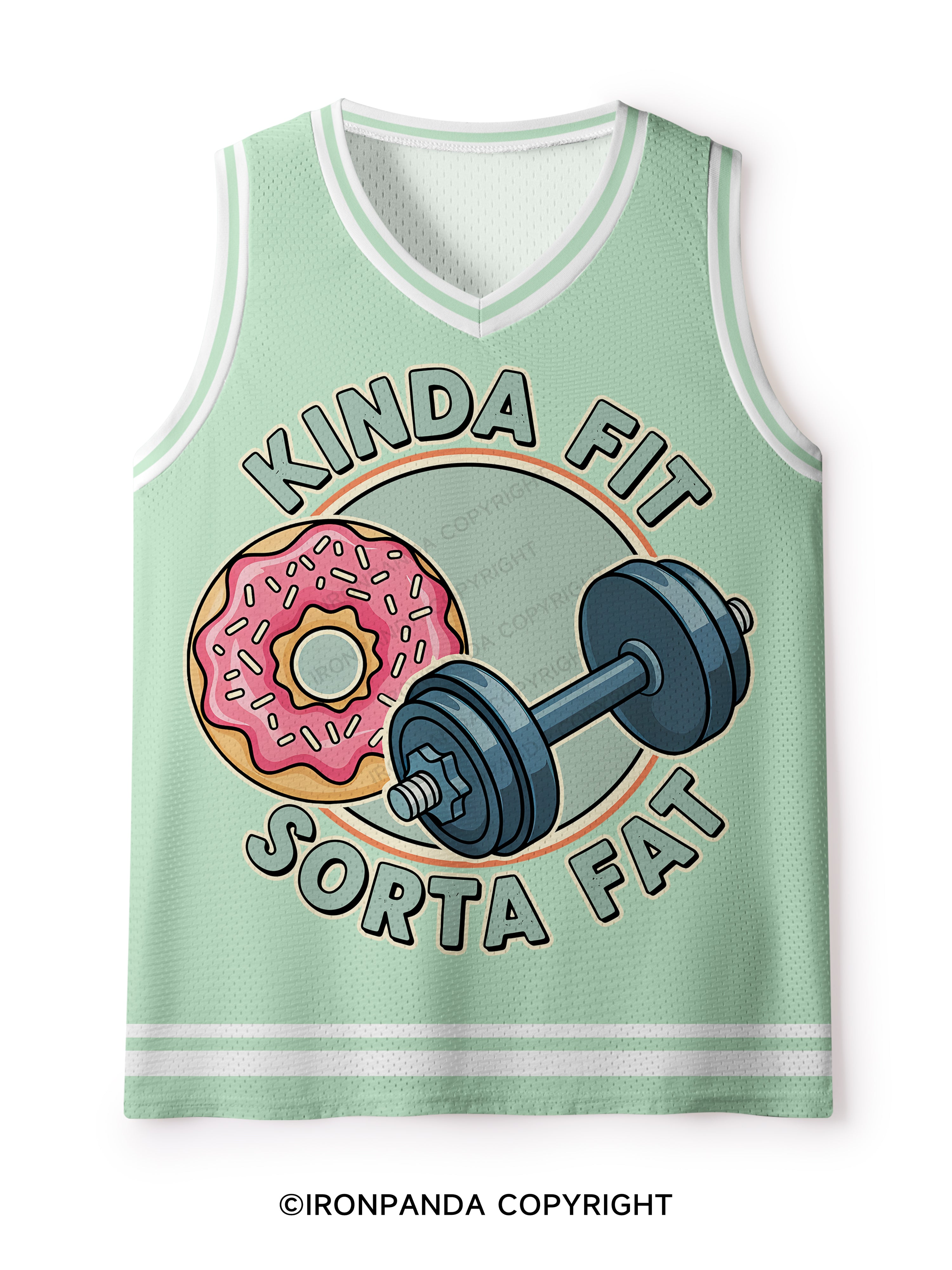 KINDA FIT SORTA FAT DOUNT Mesh Tank Top