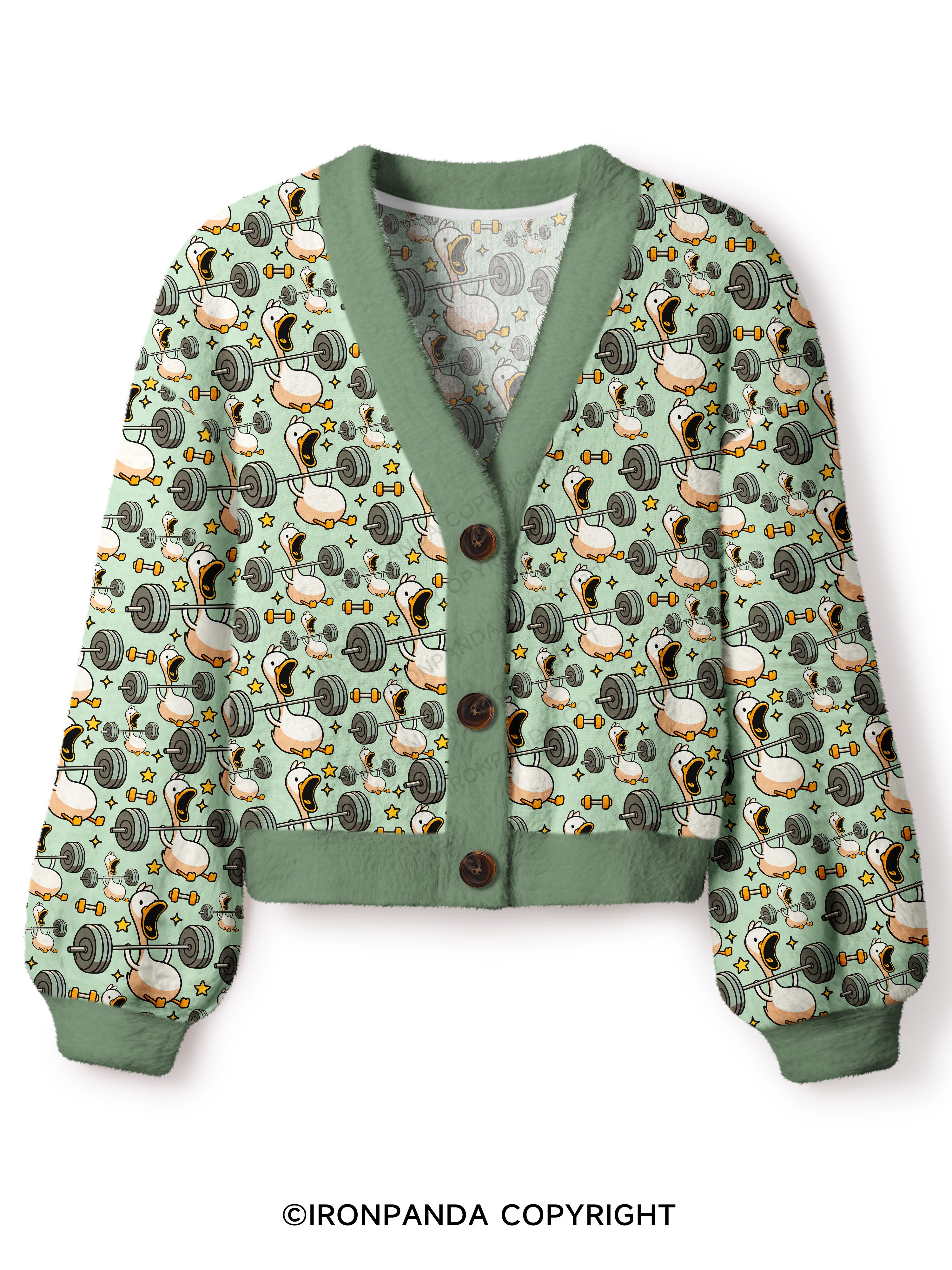 IF I DIE I DIE Crop Ugly Cardigan Sweater