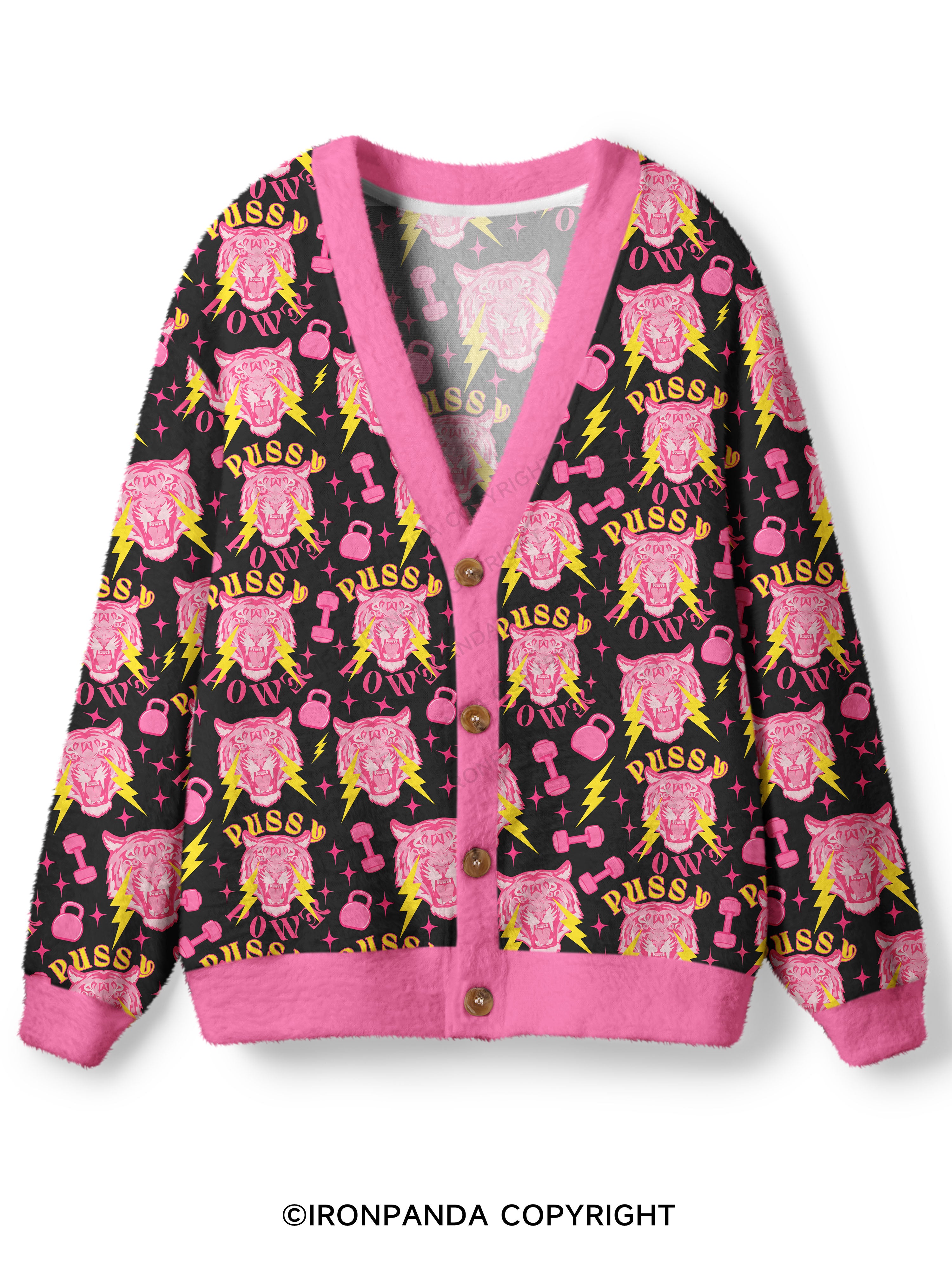 pussy power Ugly Cardigan Sweater