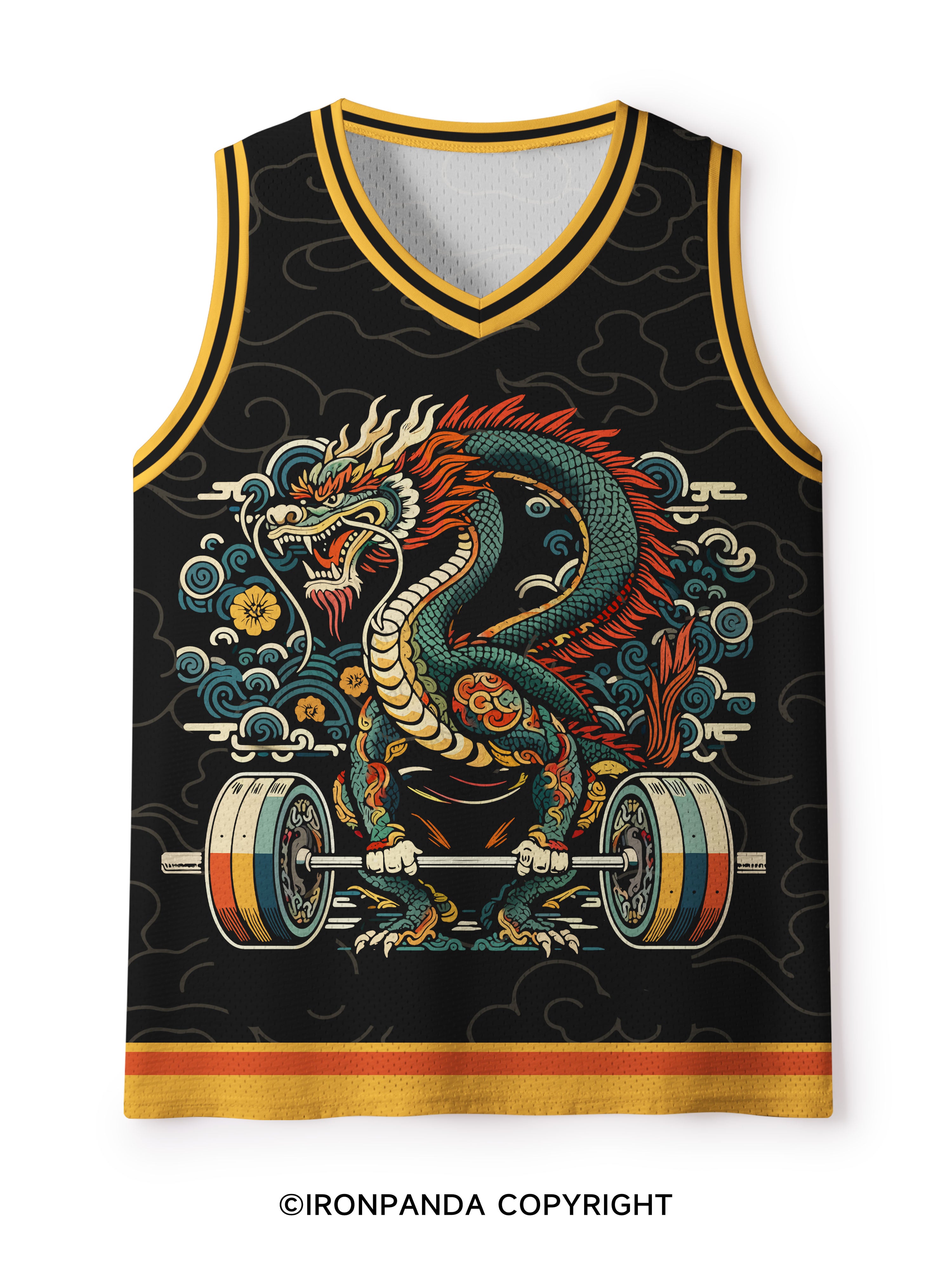 Chinese dragon Mesh Tank Top