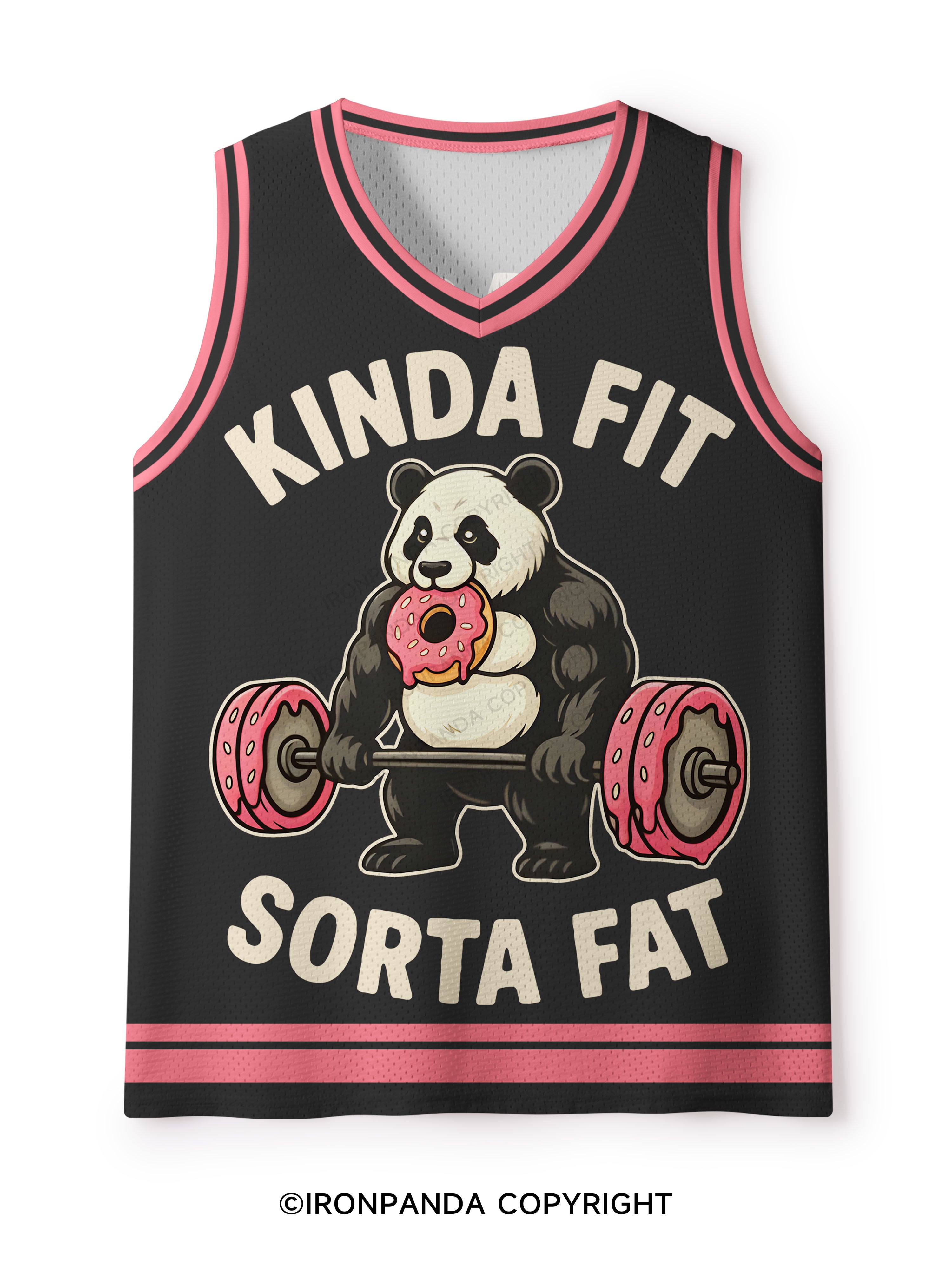 KINDA FIT SORTA FAT PANDA Mesh Tank Top