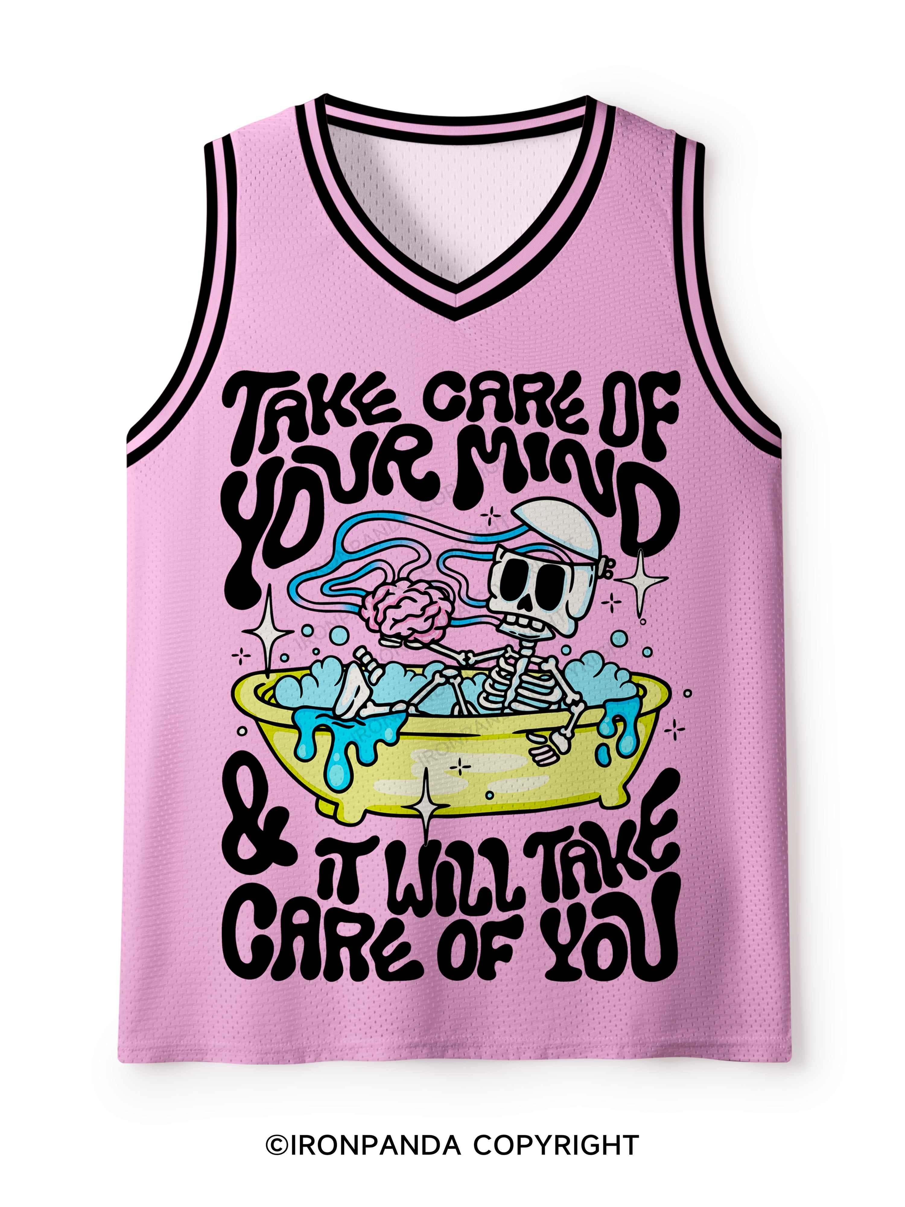 TAKE CARE OF YOUR MIND & IT WILL TAKE CARE OF YOU Mesh Tank Top
