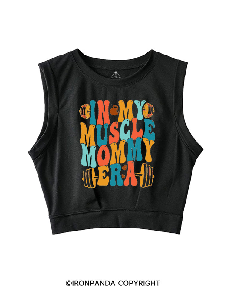 MUSCLE MOMMY ERA GYM LOVER SLEEVELESS CROP TOPS
