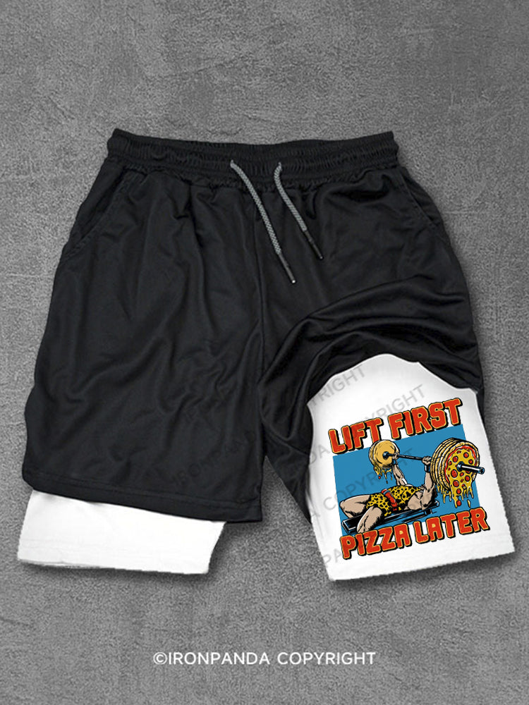 Lift First Pizza Later Performance Training Shorts