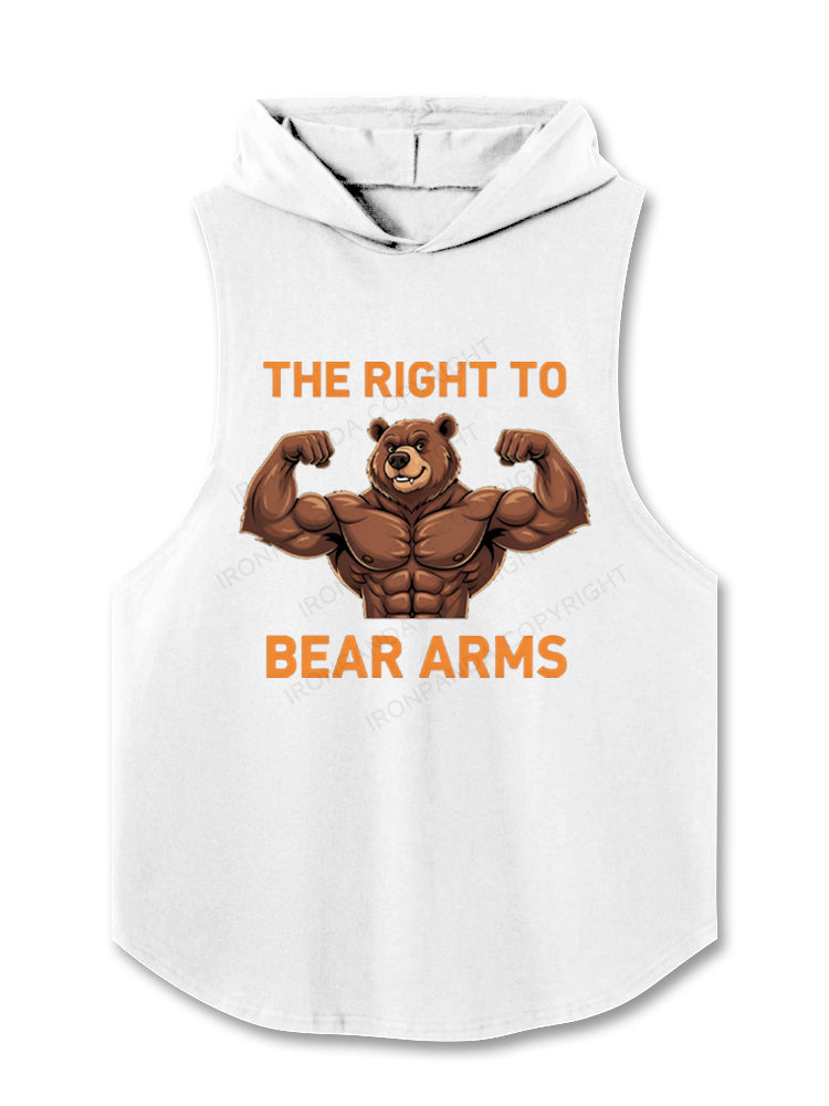 The Right to Bear Arms Muscular Bear Hooded Tank