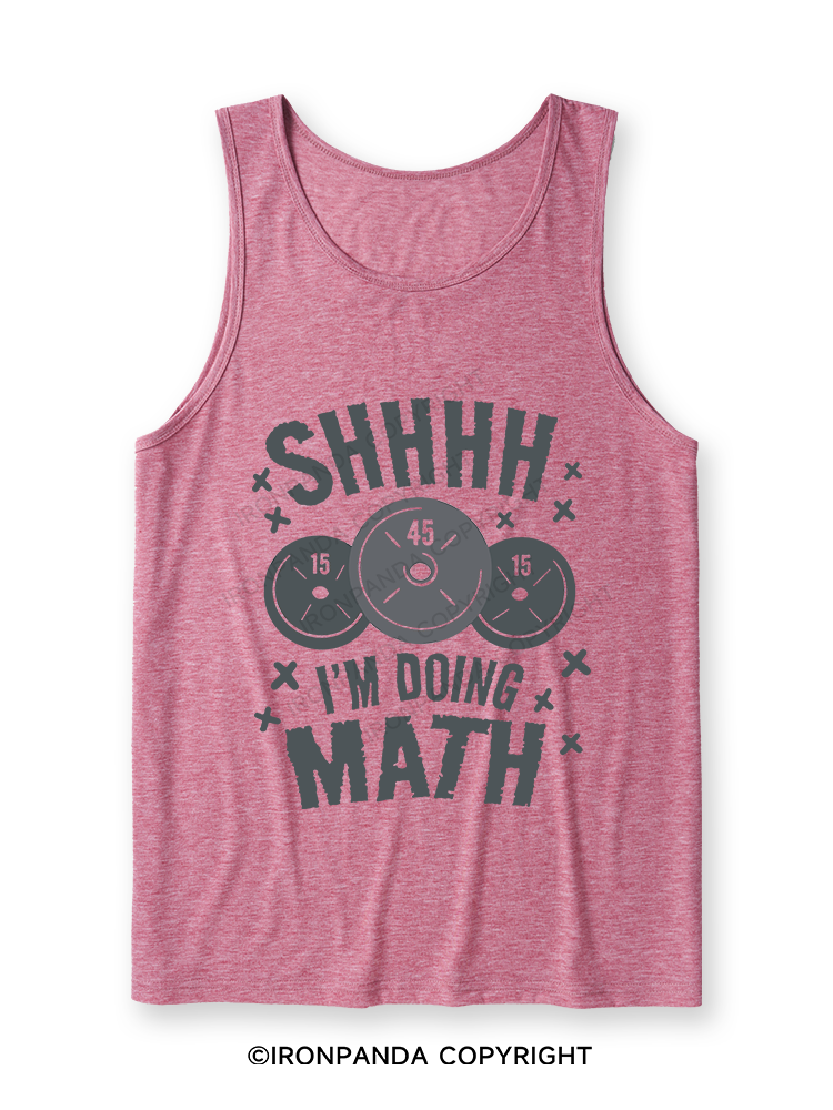 SHHHH I'M DOING MATH Ultra Soft Heather Tank
