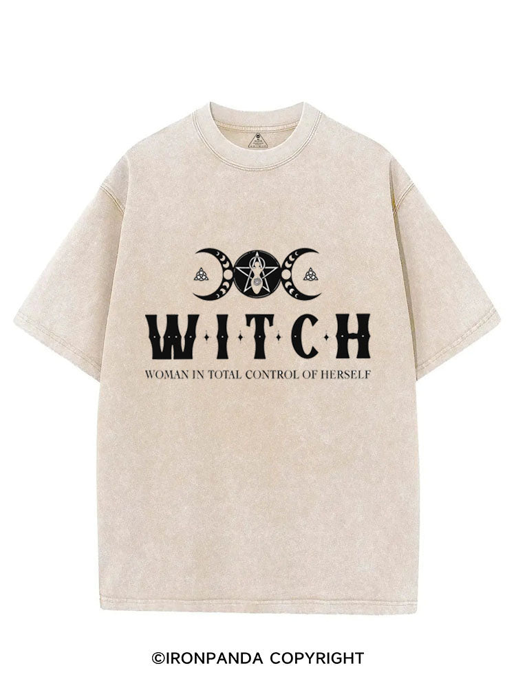 WOMAN IN TOTAL CONTROL OF HERSELF VINTAGE GYM SHIRT