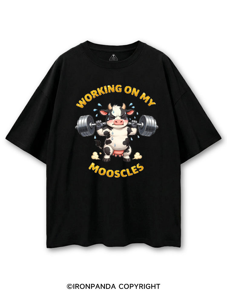 WORKING ON MY MOOSCLES GYM COTTON PUMP COVER