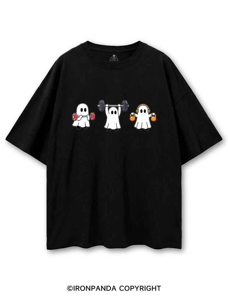 GHOST LIFTING WEIGHTS BARBELL GYM LOVERS COTTON PUMP COVER